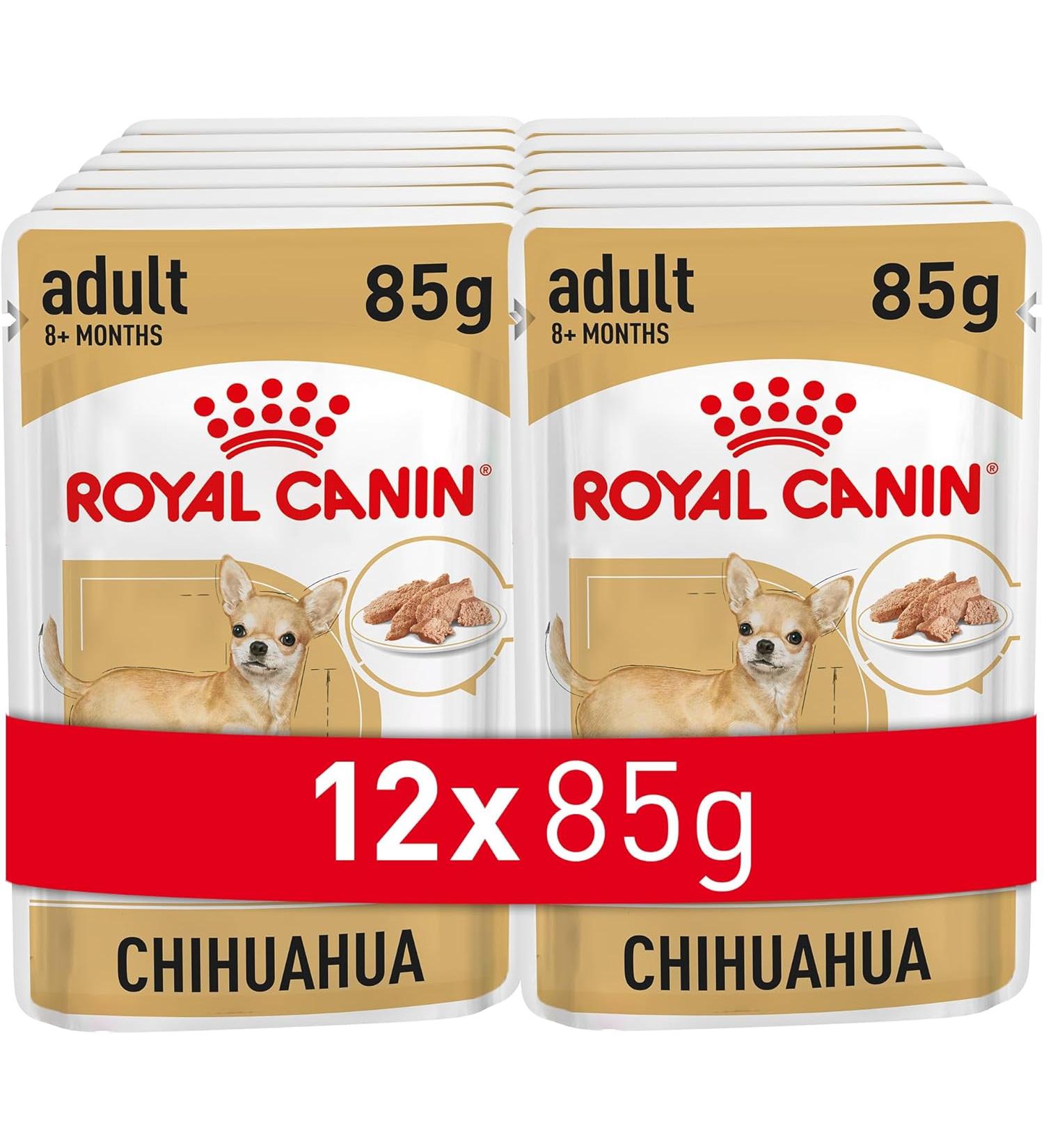 ROYAL CANIN Chihuahua Adult Wet Dog Food Pouches 12x 85g - Nutritious Meal for Chihuahuas - Buy Online on GoSupps.com