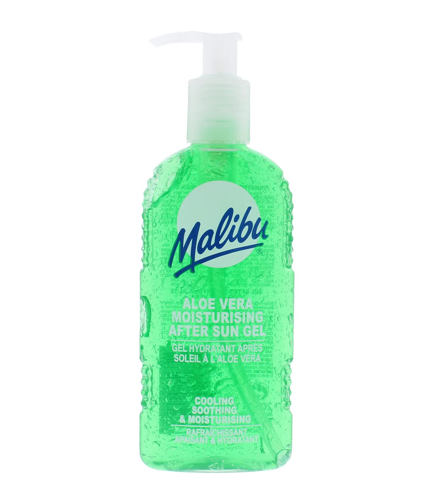 Malibu Sun After Sun Care - Cooling Aloe Vera Moisturising Gel 200ml | Soothing Relief for Sun-Damaged Skin - Buy Online on GoSupps.com