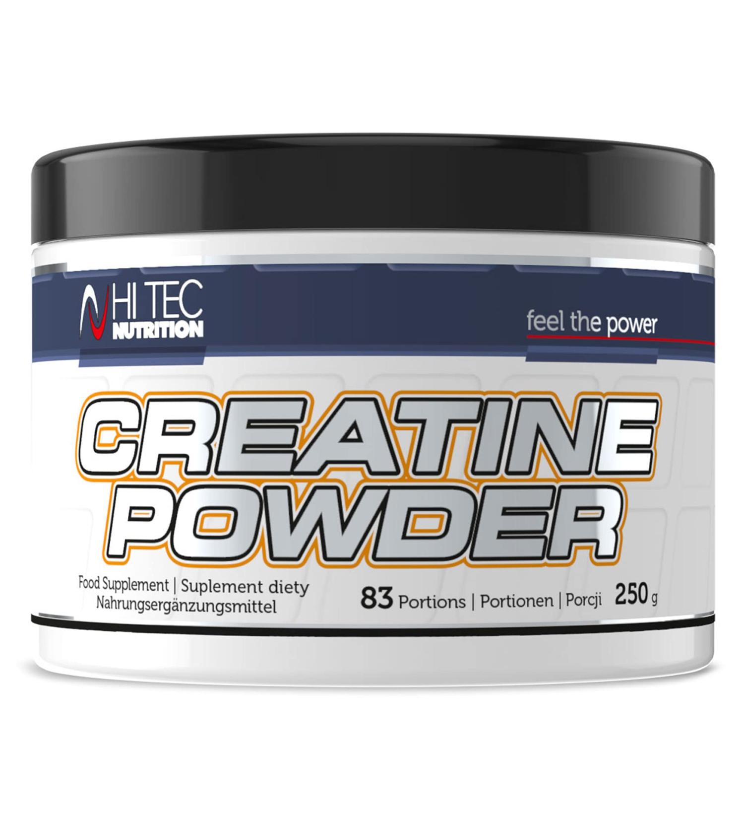Hi Tec Nutrition 100% Pure Creatine Monohydrate with B Vitamins | Muscle Growth & Physical Exertion | 250g Natural Powder - Buy Online on GoSupps.com