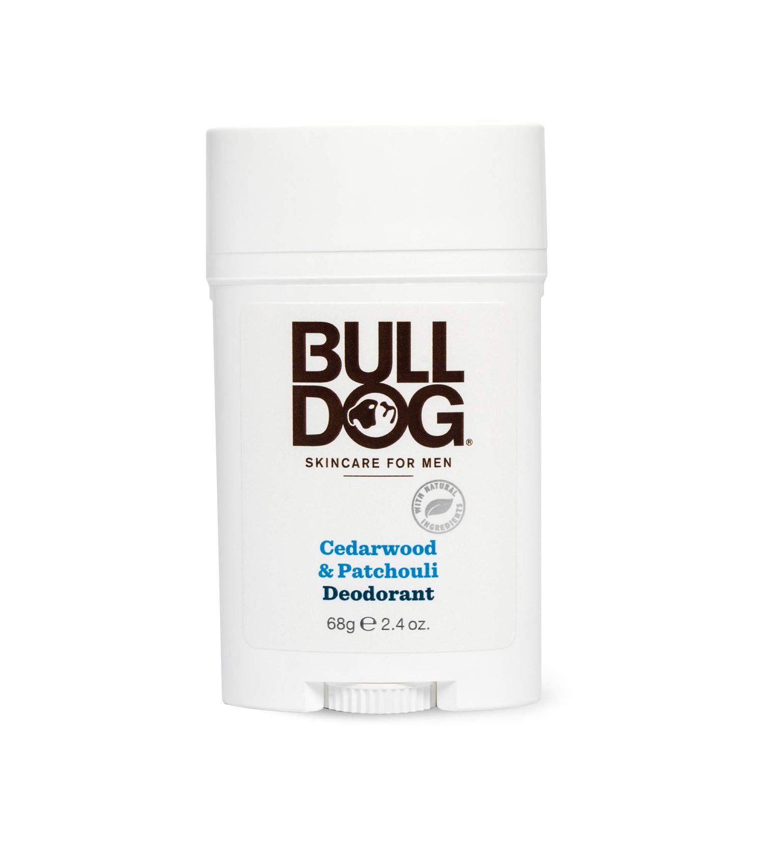Bulldog Men's Cedarwood Patchouli Deodorant - 2.4 oz Clear Skincare & Grooming - Buy Online on GoSupps.com