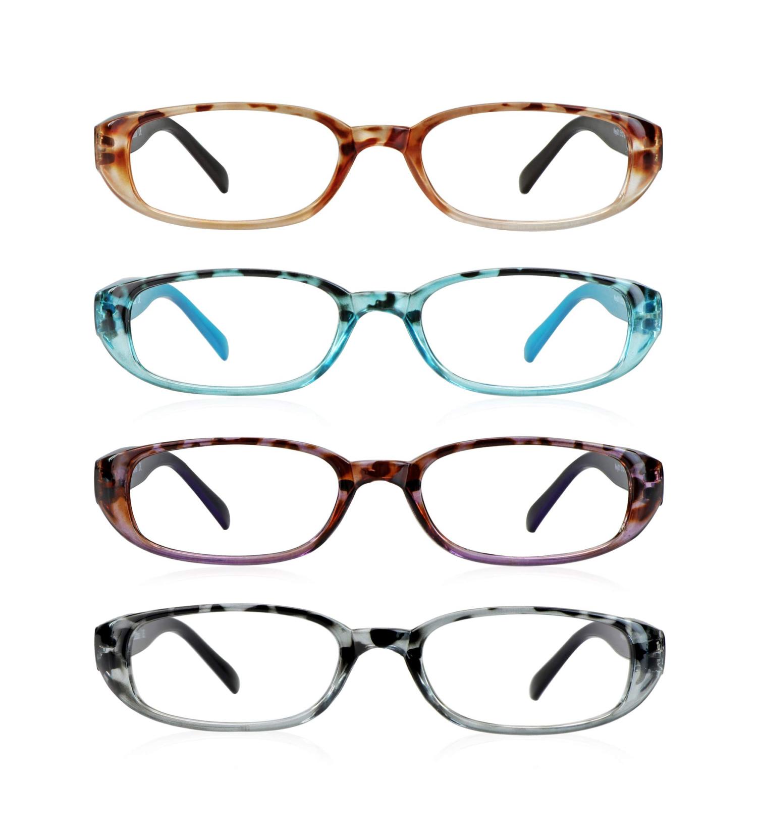 LifeArt 4 Pairs Reading Glasses - Blue Light Blocking Computer Reading 1.5x Magnification - International Shipping - Buy Online on GoSupps.com