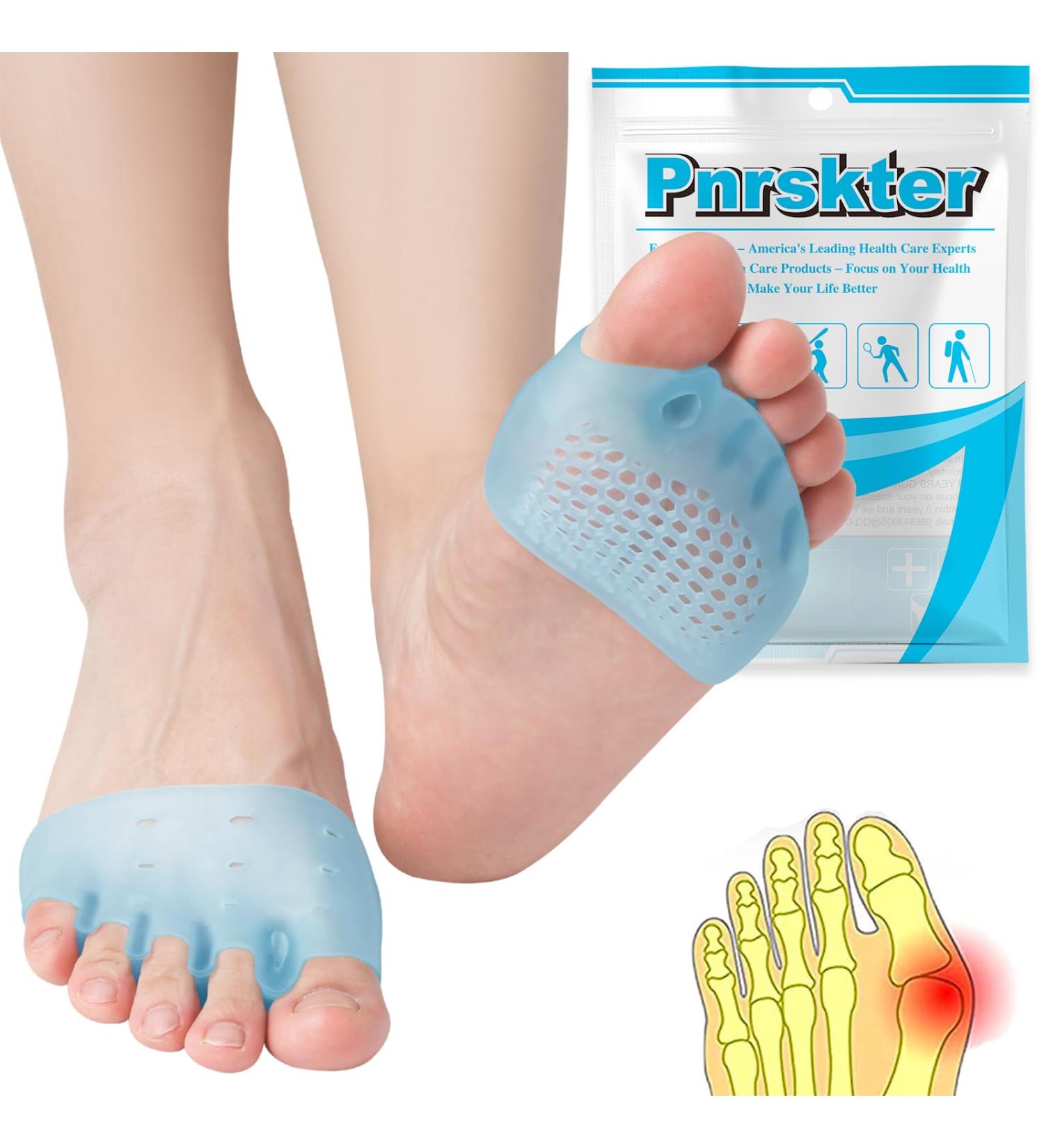 Metatarsal Pads (6 PCS) | New Material | Soft Gel for Diabetic Feet & Forefoot Pain | Breathable | For Men and Women | Blue - Buy Online on GoSupps.com
