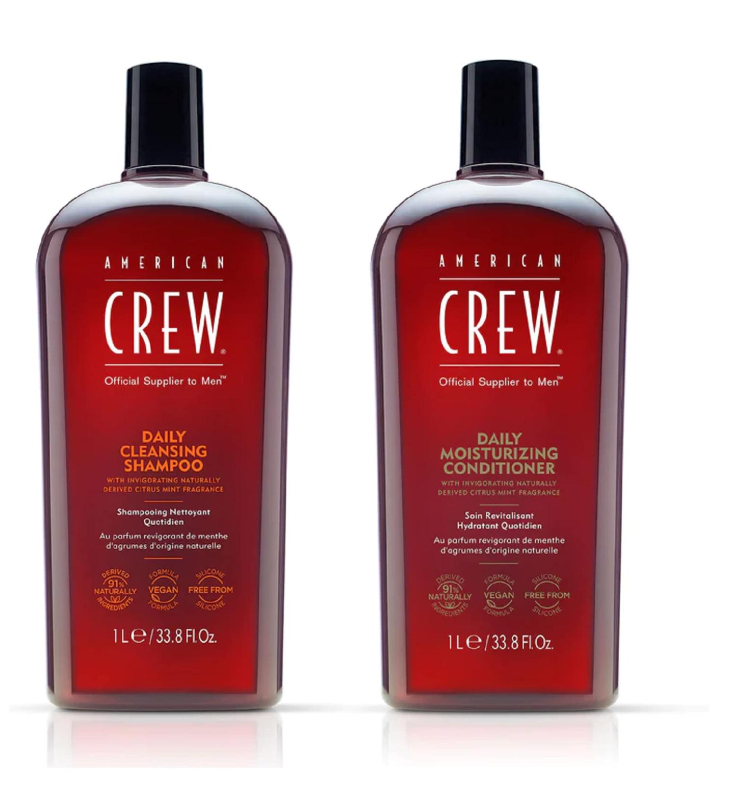 American Crew Daily Shampoo and Conditioner 33.8 Fl. Oz.