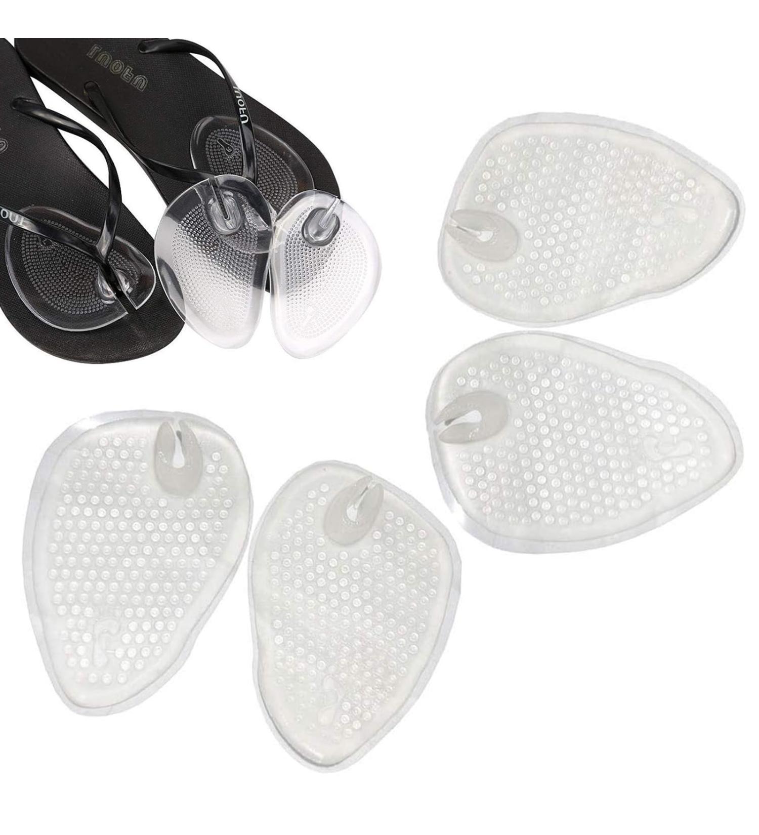 Buy Flip Flop Gel Pad Toe Protection Inserts | Silicone Toe Spreader Sandal Pillows | 3 Pairs | Slide-Resistant & Transparent - Buy Online on GoSupps.com