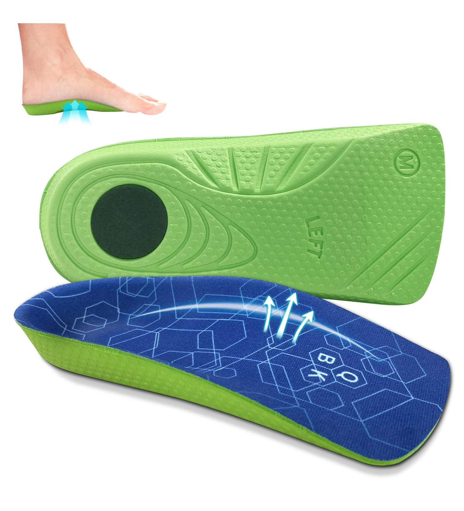 Achilles Tendonitis Support QBK Insoles for Flat Feet Relieve Plantar Fasciitis O/X-Legs Flat Feet Overpronation Heel Spurs Men & Women Daily Use M M: 7-8.5 - Buy Online on GoSupps.com