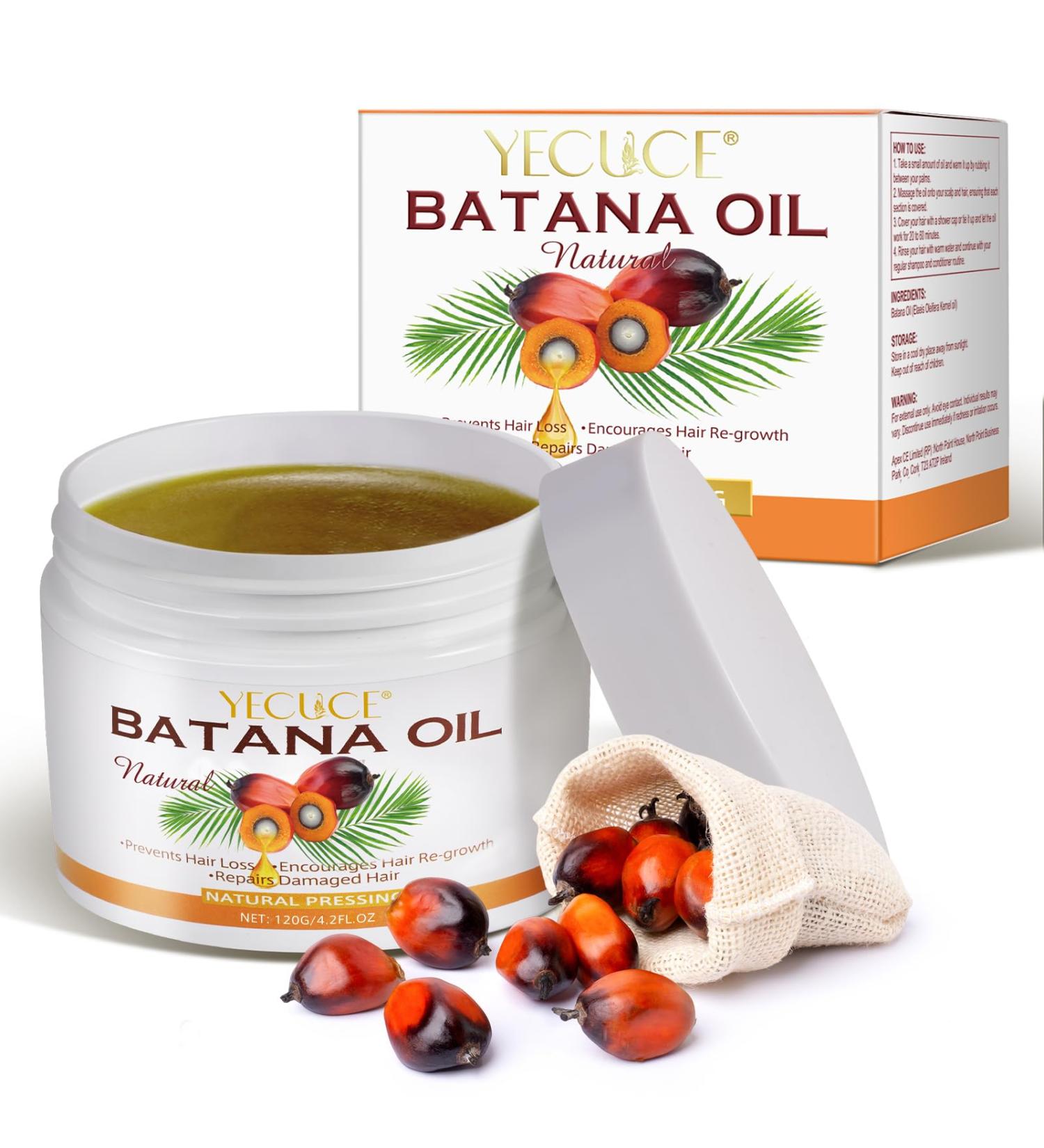Organic Batana Oil for Hair Growth | 100% Pure Natural & Unrefined - Prevent Hair Loss & Boost Thickness - Buy Online on GoSupps.com