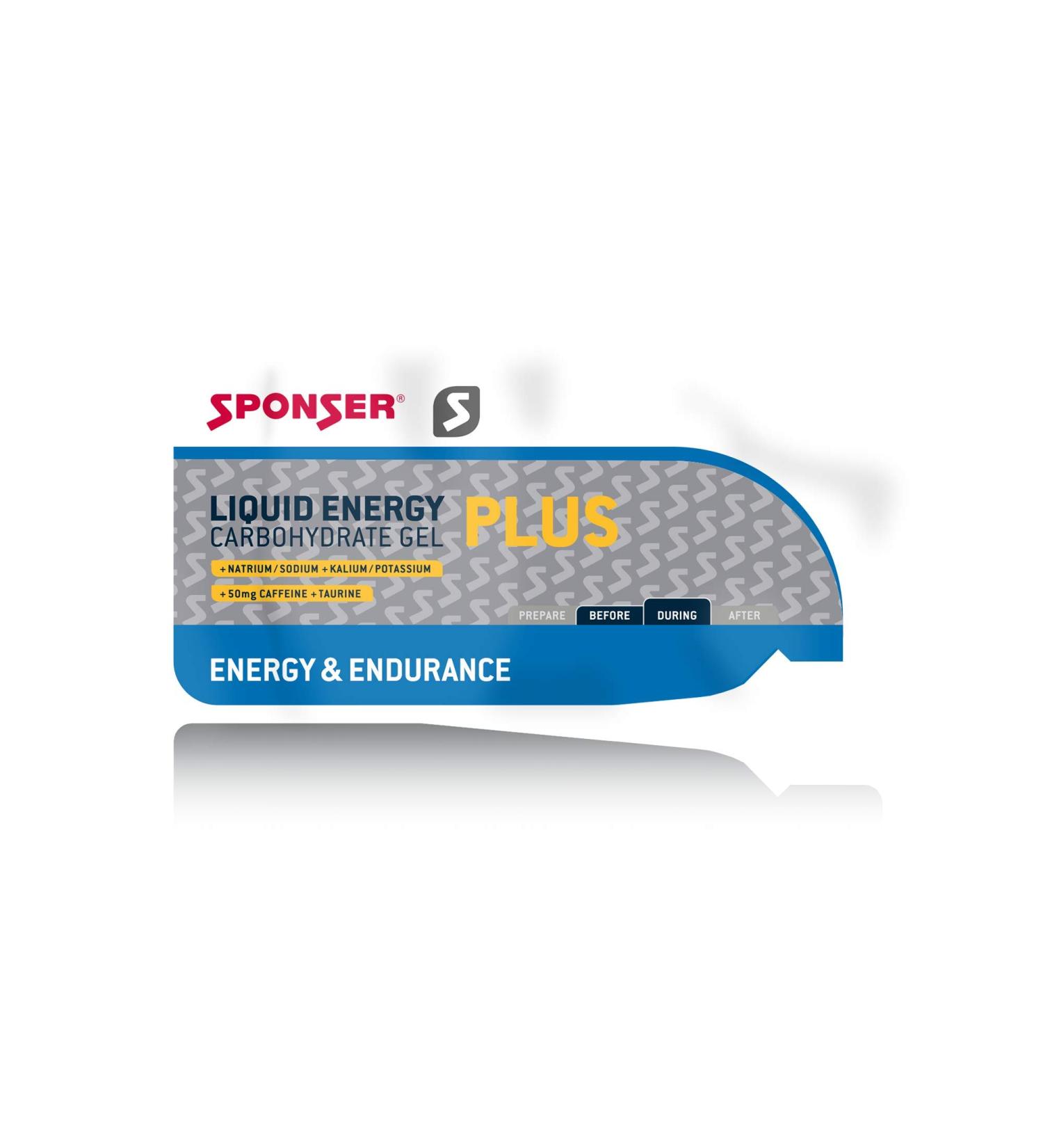 Sponser LIQUID Energy PLUS 20 x 35g bag SET SAVINGS SET Fitness Gel Endurance Sachet 20x17124