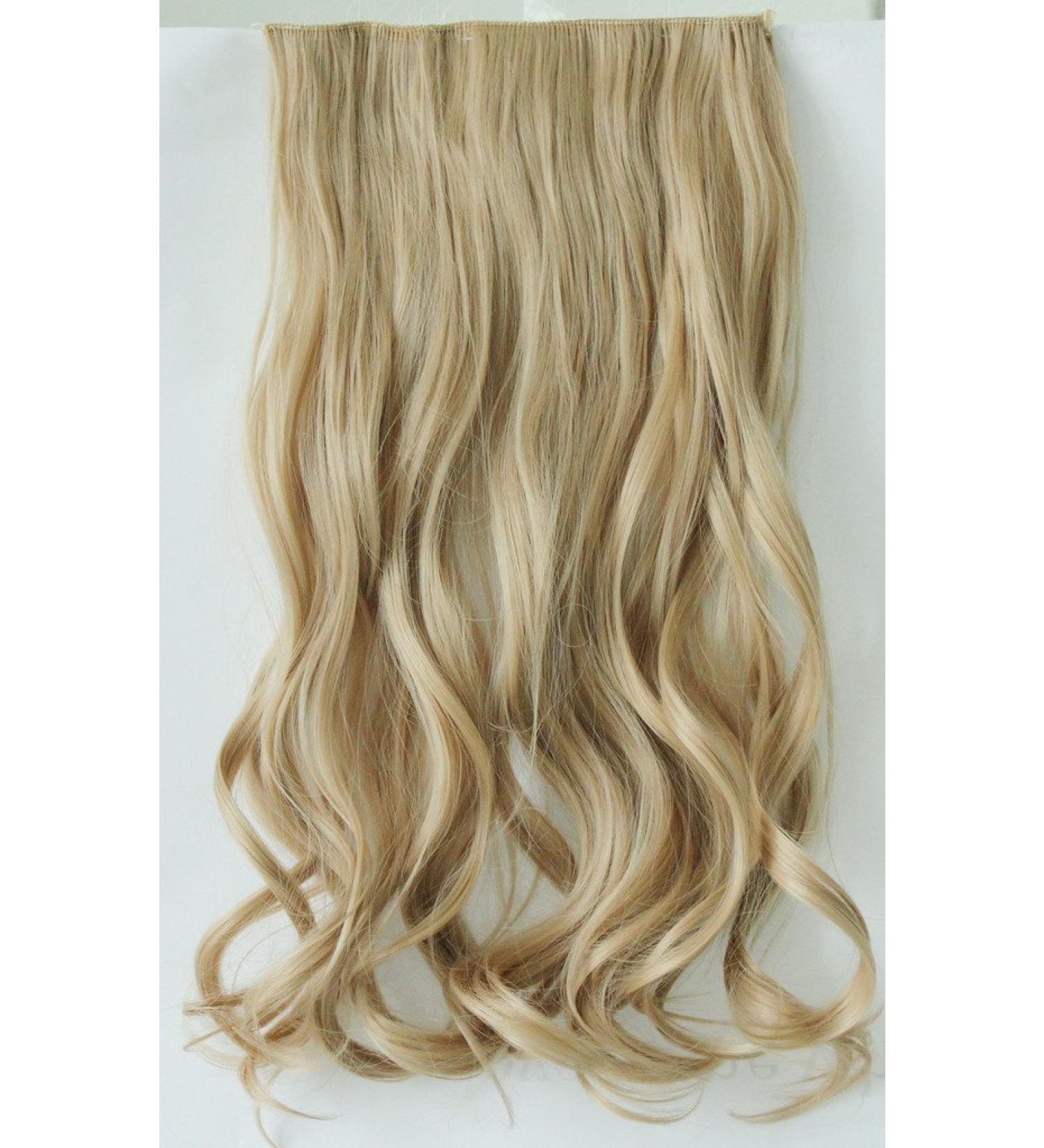 One Piece Wavy Clip in Hair Extensions (#25 Sandy blonde)