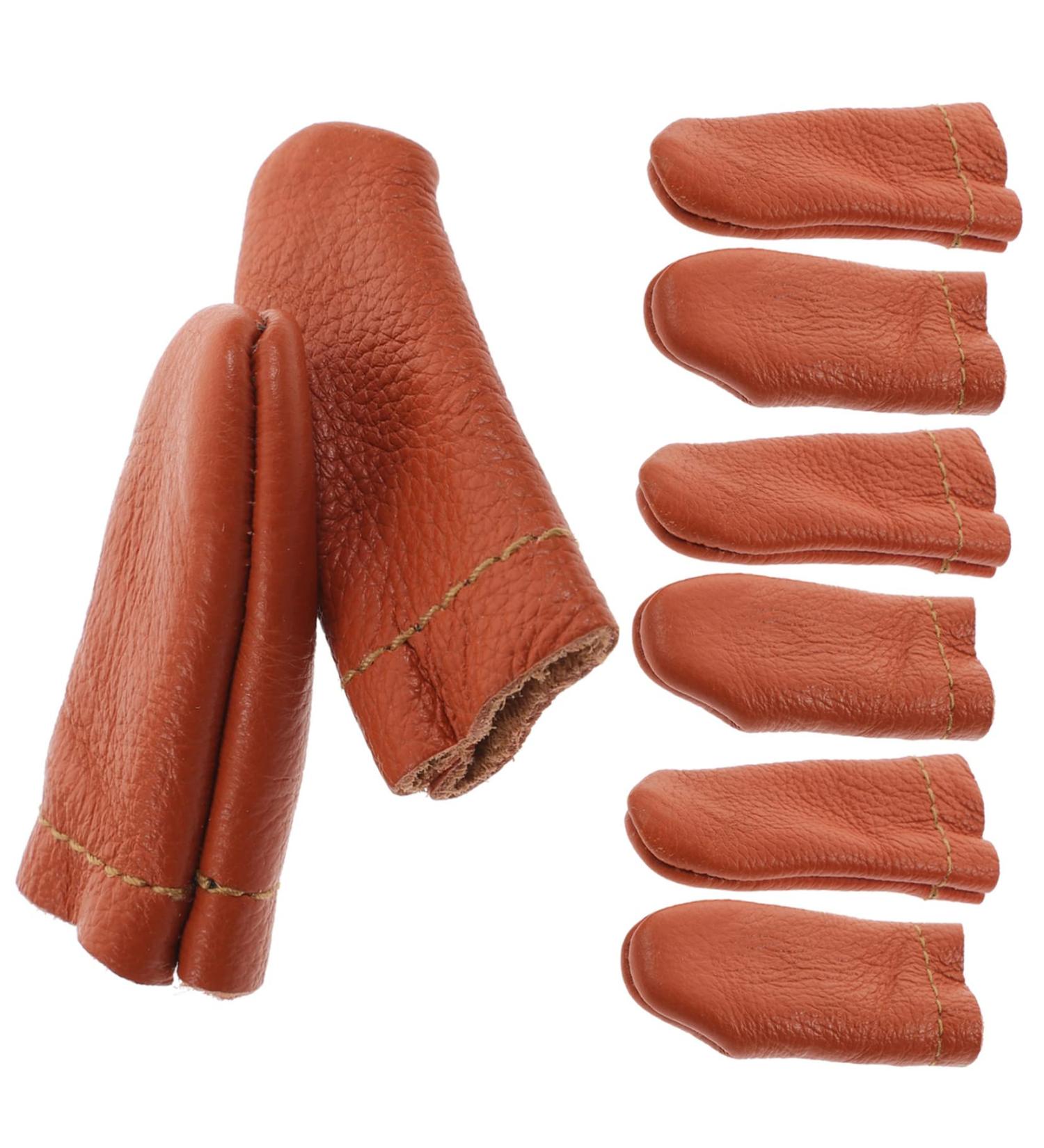 Didiseaon Embroidery Tools - 10 Pairs Leather Finger Cots & Thumb Protectors for Work | Durable Protective Gear - Buy Online on GoSupps.com
