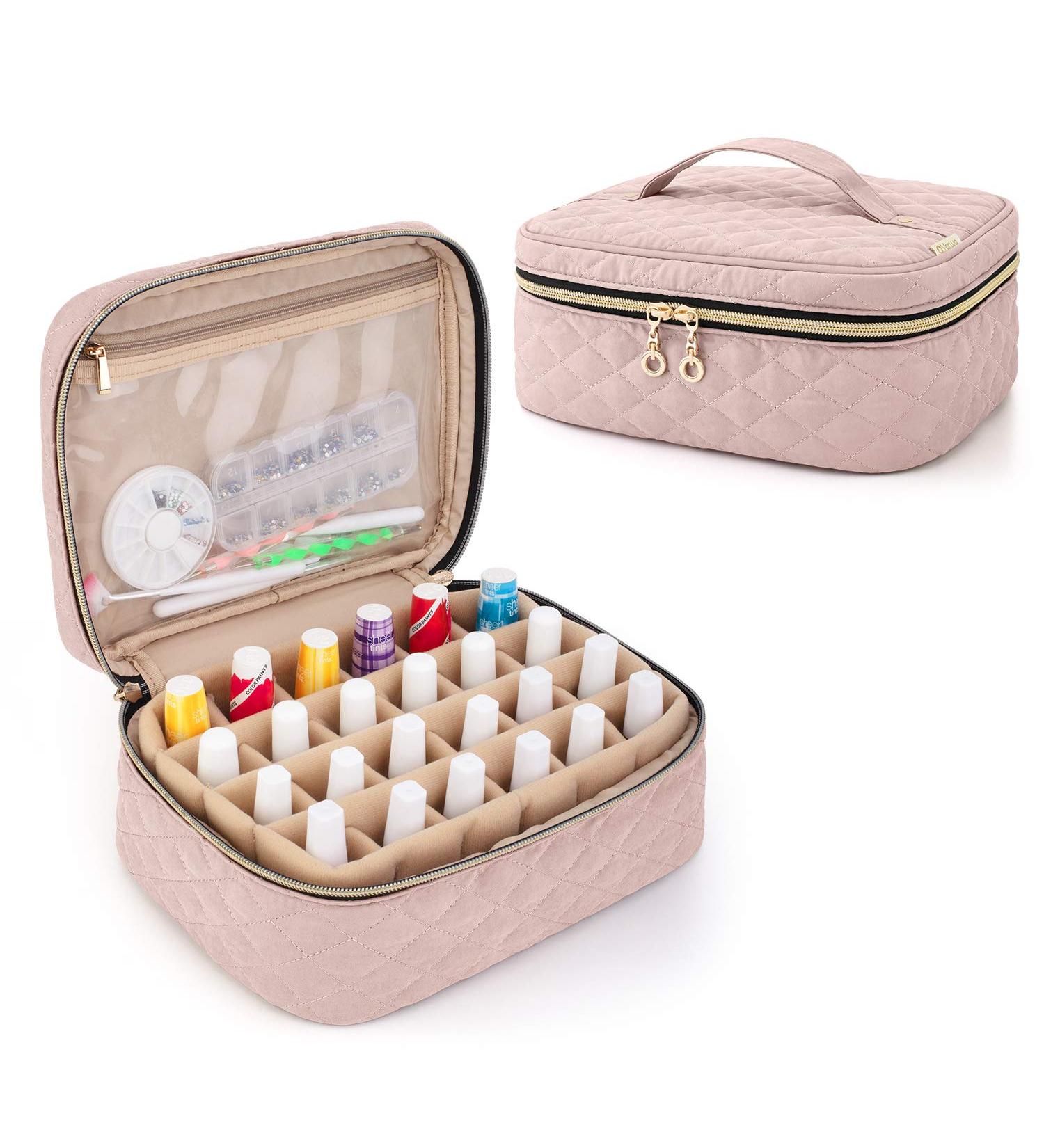 Yarwo Nail Polish Carrying Bag Holds - Dusty Rose - Buy Online on GoSupps.com