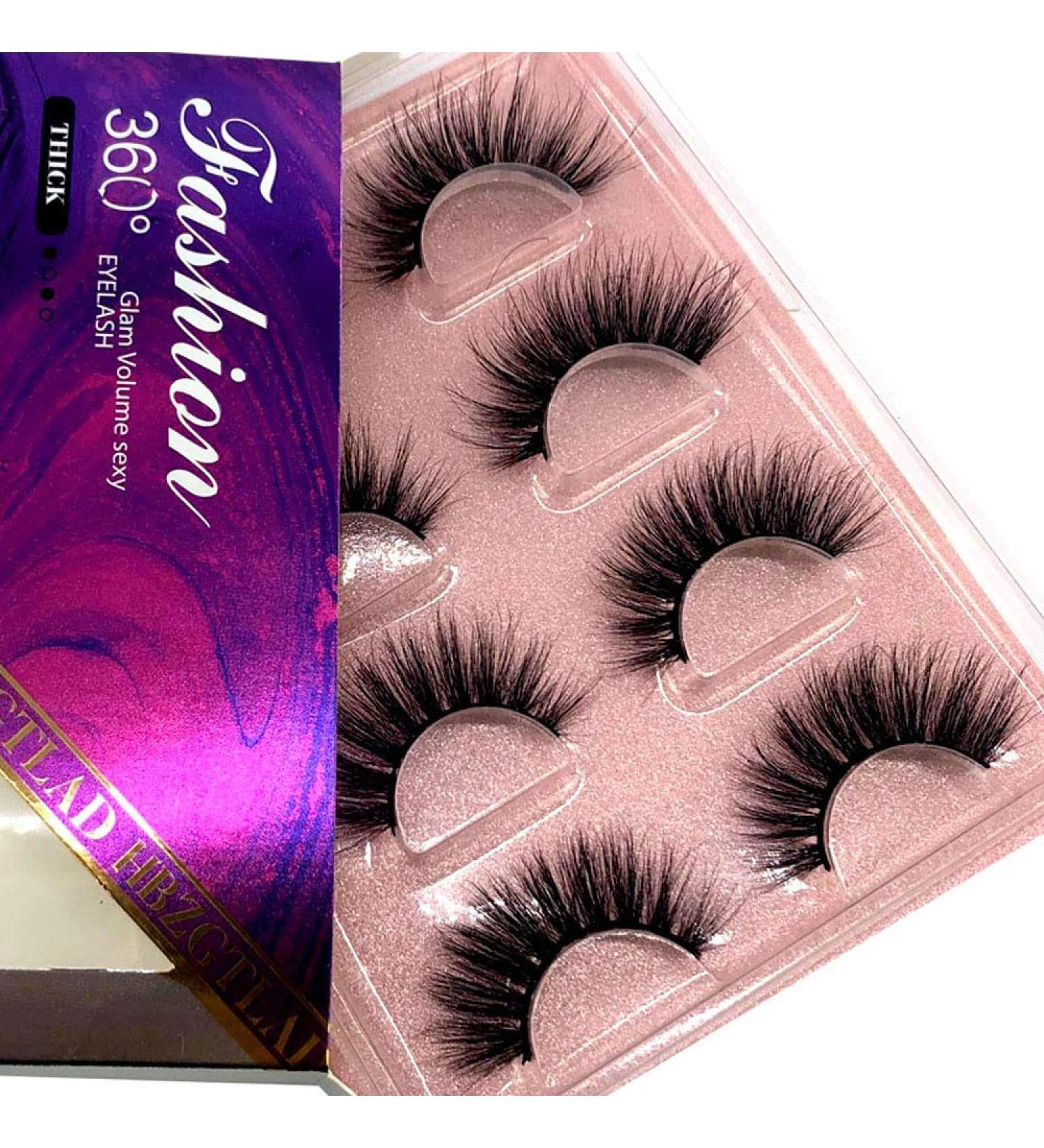 HBZGTLAD 3D Mink Lashes - Handmade, Cruelty-Free, Reusable False Eyelashes (TDR-04) - Buy Online on GoSupps.com