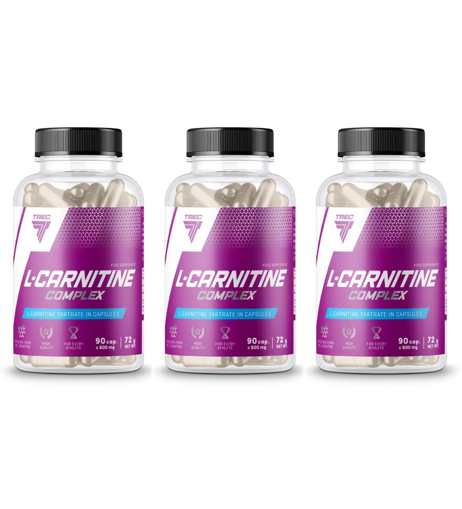 Trec Nutrition L-Carnitine Complex | Fat Reduction | Fat Burner | Weight Loss | Slimming Pills | Turn Fat Into Energy (270 Capsules) - Buy Online on GoSupps.com