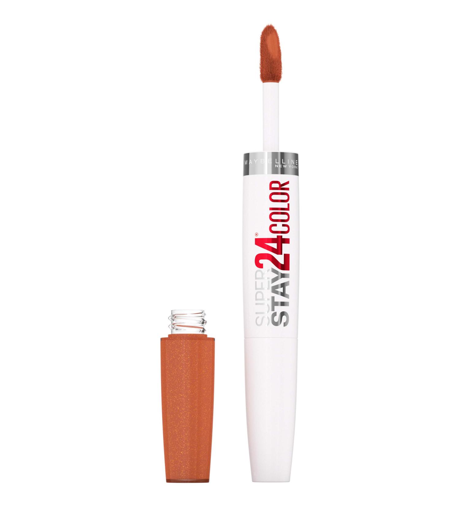 Maybelline Super Stay 24-Hour Liquid Lipstick & Lip Balm Kit in Copper Glisten - Pack of 2 - Buy Online on GoSupps.com
