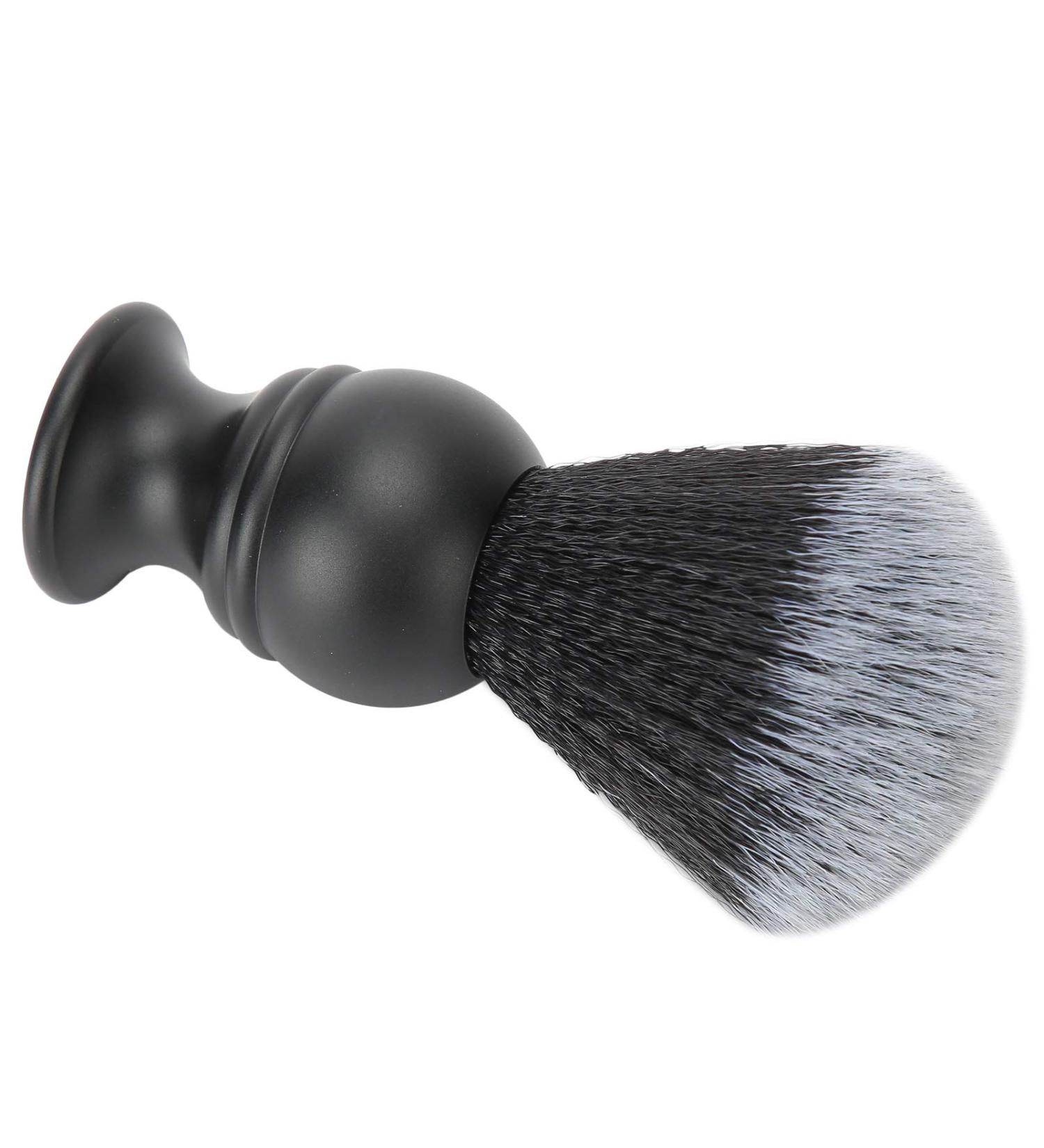 Premium Soft Nylon Shaving Brush with Metal Handle - Perfect for Beard Cleaning & Styling Foam - Buy Online on GoSupps.com