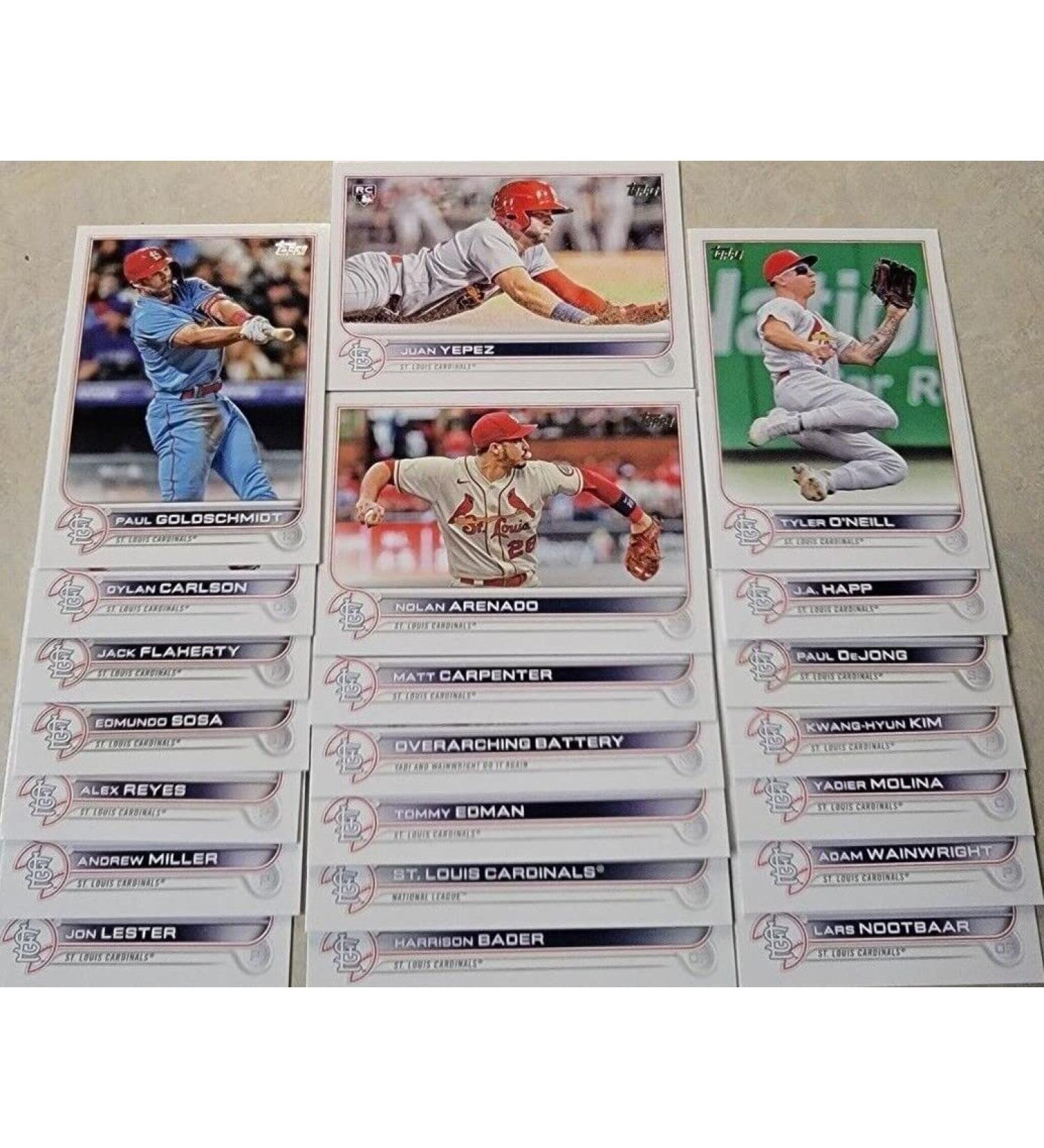 St. Louis Cardinals 2022 Topps Hand Collated 21 Card Team Set with Molina & Wainwright - Includes Nootbaar Rookie Card - Buy Online on GoSupps.com