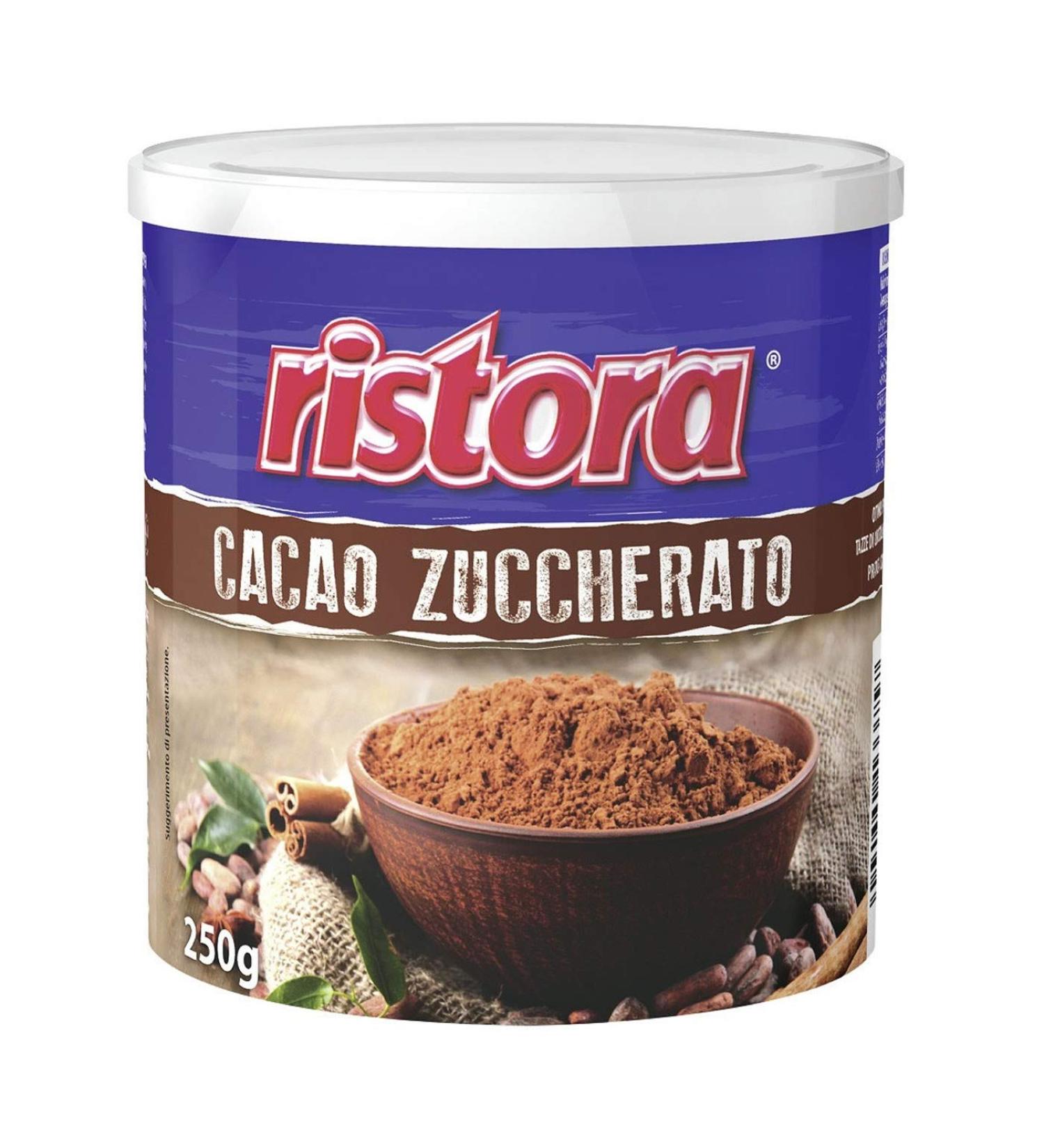 Ristora Ristora Cacao Zuccherato en Polvere Pack of 6 sweetened gluten-free cocoa powders 250 g
