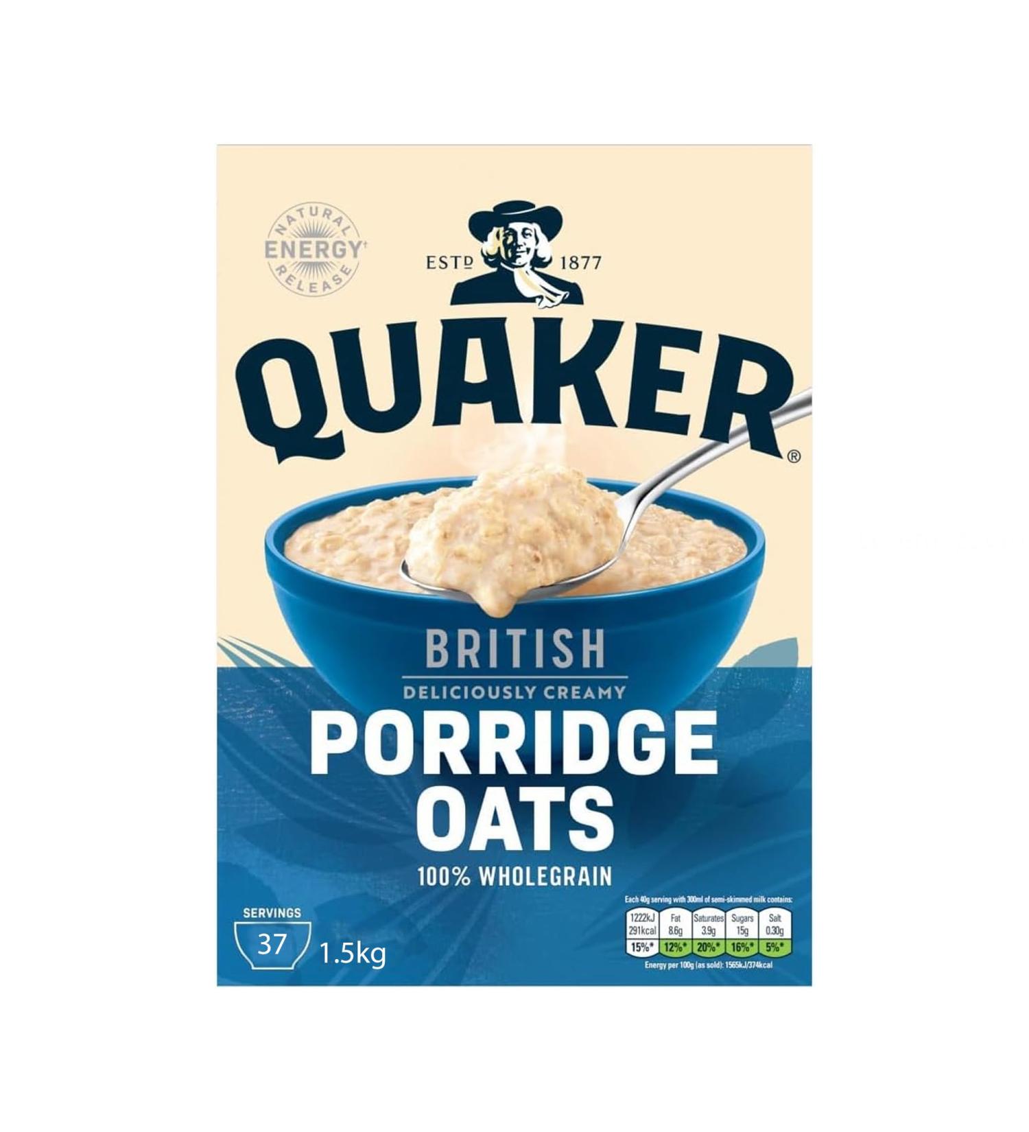  Quaker Quaker Porridge Avoine 1 5 kg - Buy Online on GoSupps.com