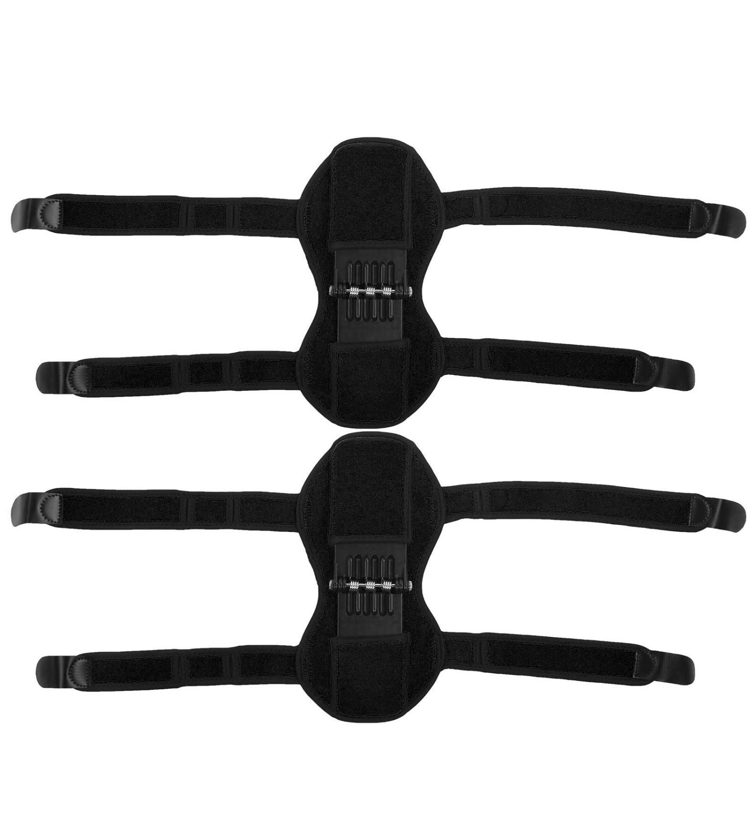 Buy Sports Knee Pads - Elastic Joint Support for Hiking Climbing & Mountaineering - 2 Piece Set with Reinforcement Spring - Buy Online on GoSupps.com