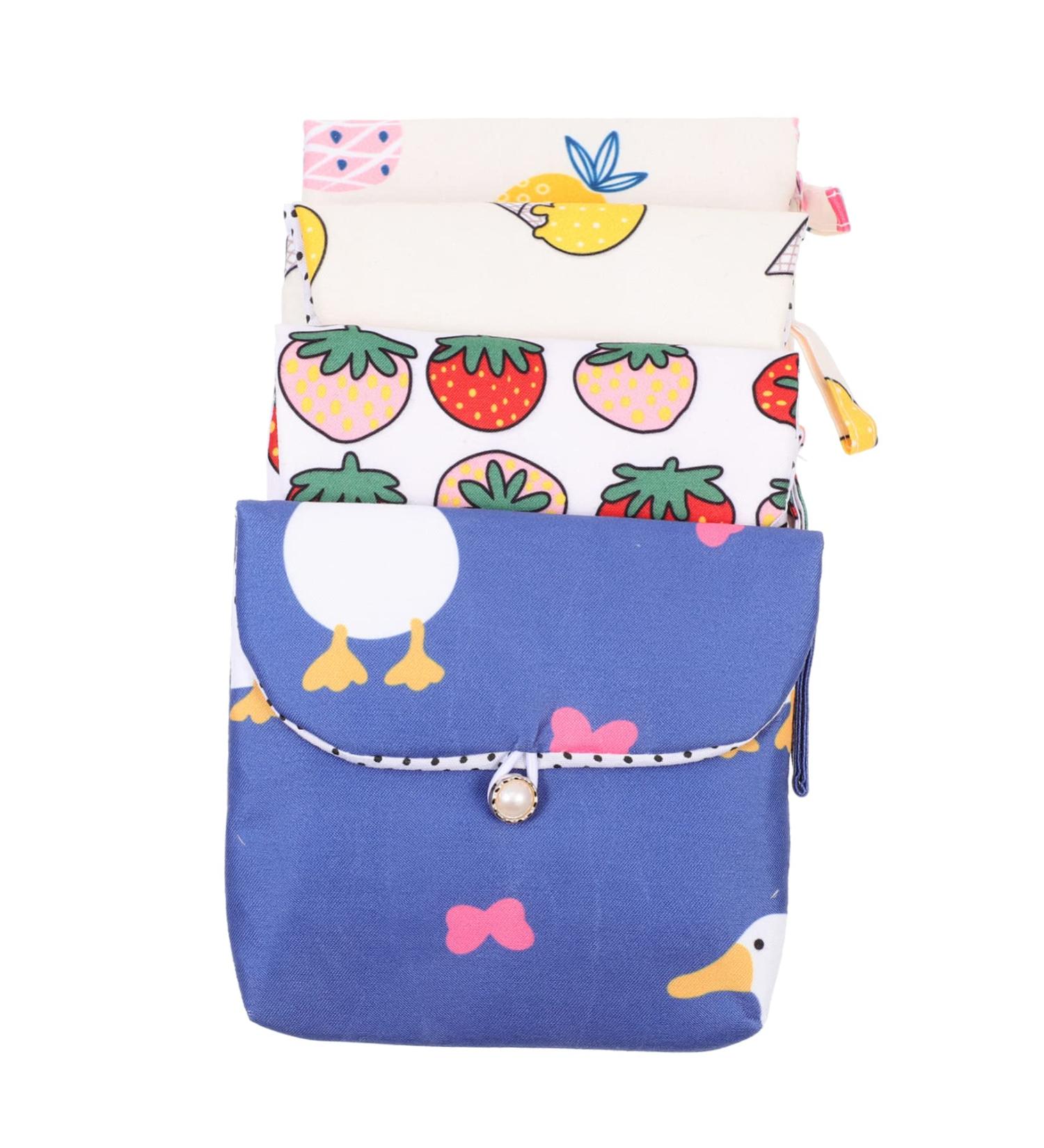 Healeeved 8 STK Storage Bags for Women's Bandages Menstrual Inserts & Breastfeeding Child-Friendly Cotton Wallet - Buy Online on GoSupps.com