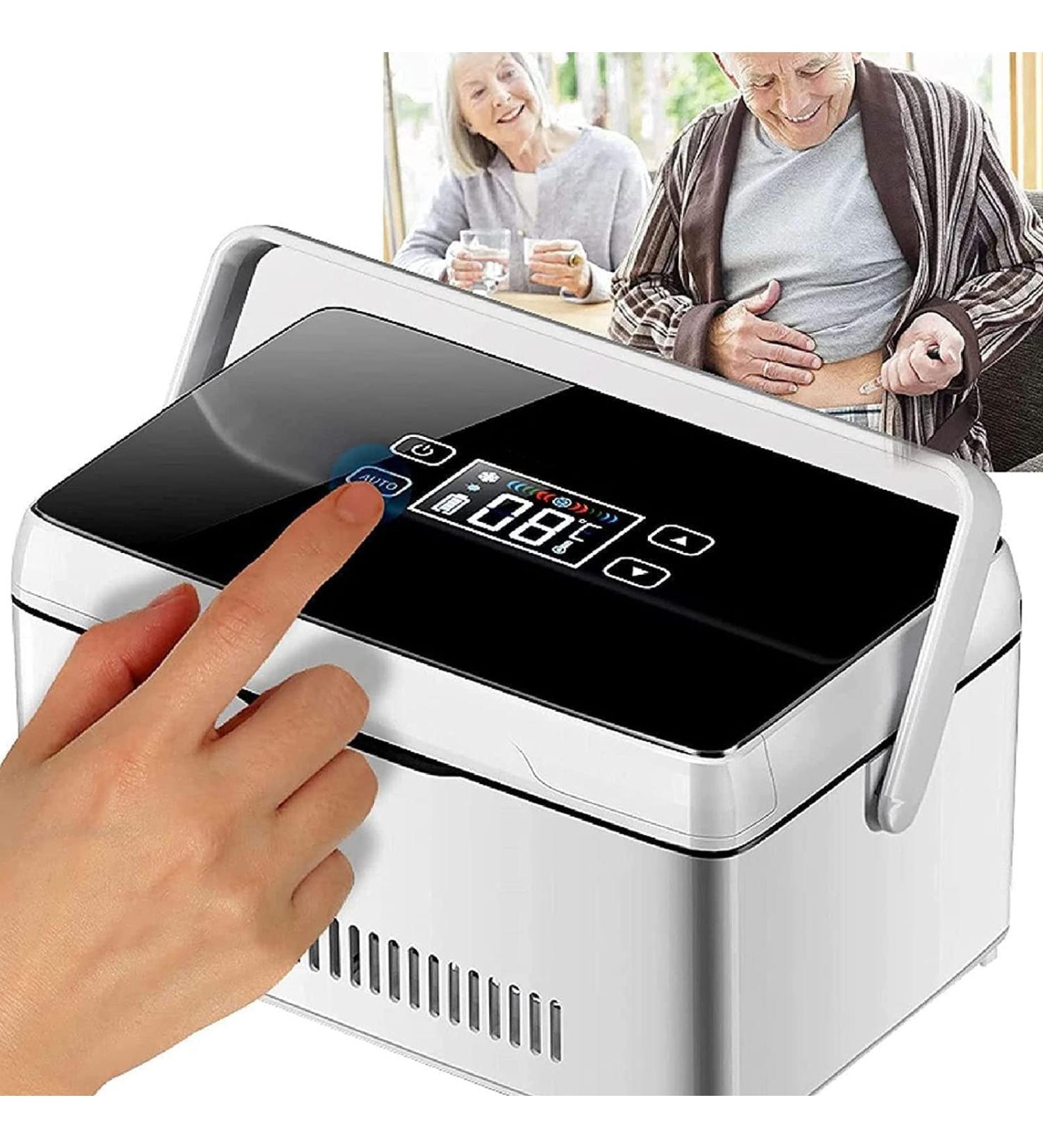 Medical Refrigerator Portable Insulin Cooler Case with Carryy Bag 10200MAH Battery Capacity 0-18 C Intelligent Temperature Control 9.3''*6''*5'' Large Capacity - Buy Online on GoSupps.com