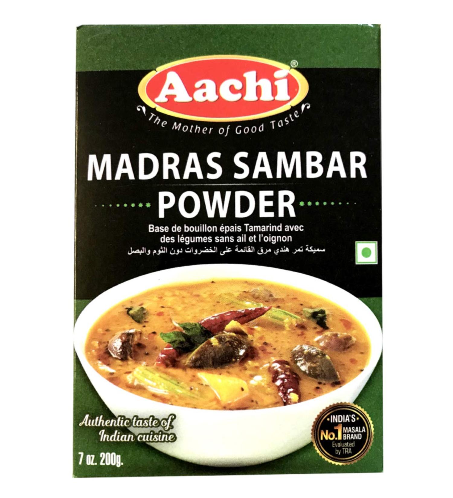 Aachi Masala Madras Sambar Powder 5 x 200 g - Buy Online on GoSupps.com