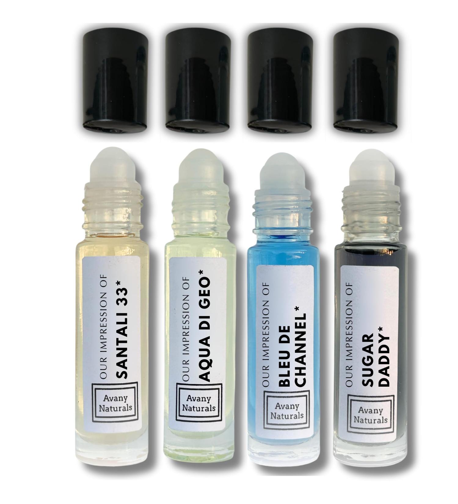 Replicant Cologne For Men - Mini Perfume Set Fragrance Body Oil Sample Cologne for Men Roller Perfume Man Perfume 4 Pc (Clean Set) - Buy Online on GoSupps.com