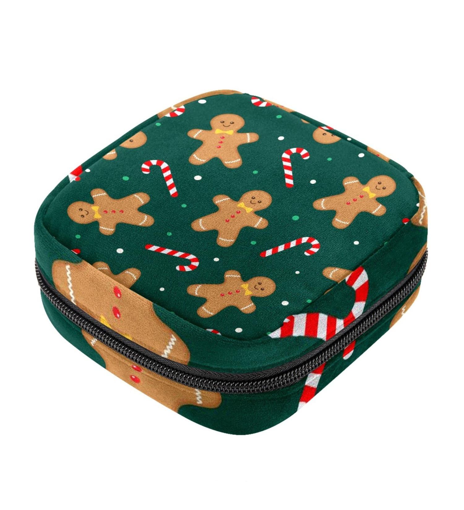 Christmas Cookies Menstrual Storage Bag | Portable Period Kit Pouch - Buy Online on GoSupps.com
