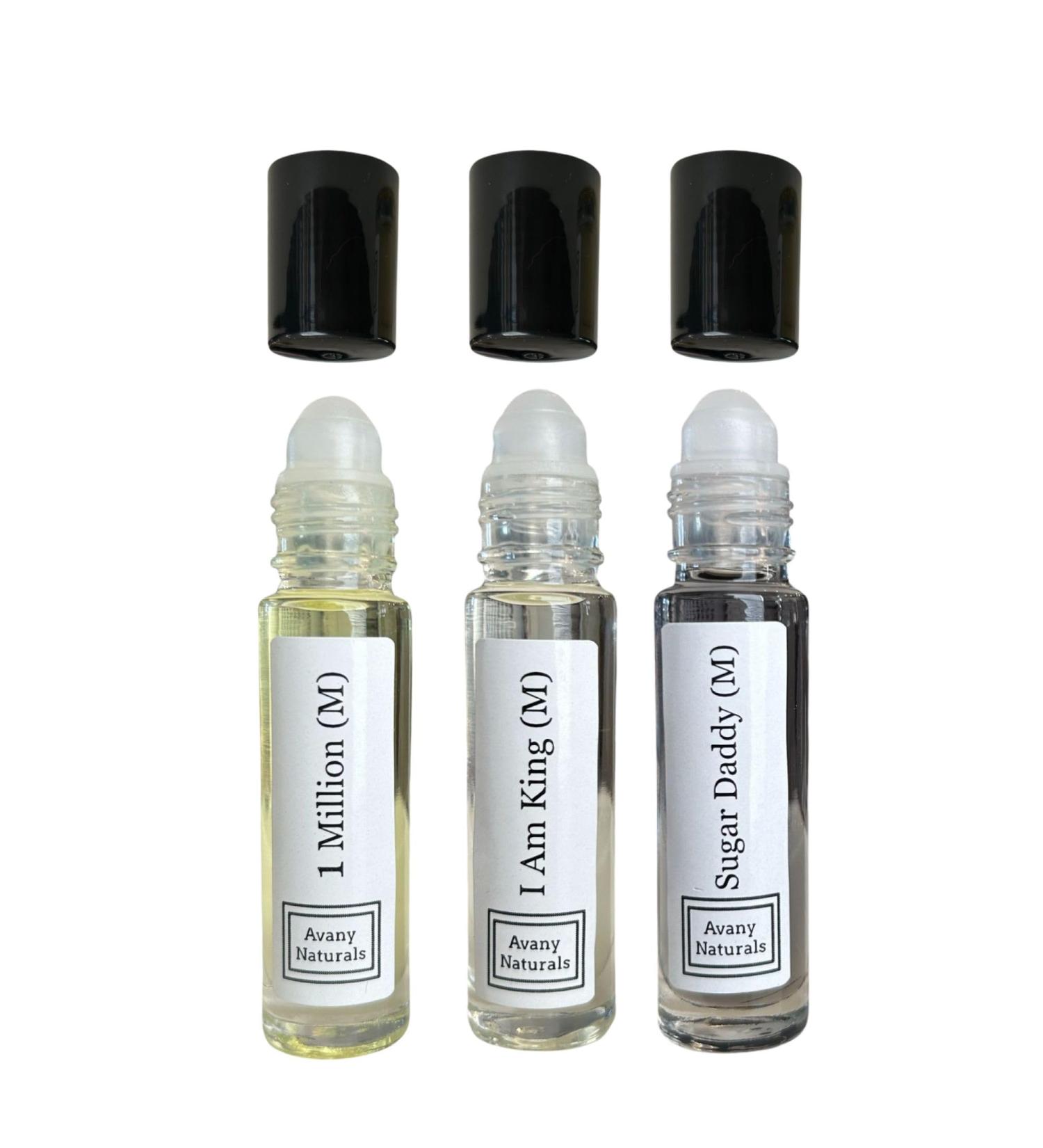 Cologne Sampler Set For Men - I Am King 1 Million Sugar Daddy - Roll On Fragrance Body Oil Travel Size Perfume - Buy Online on GoSupps.com