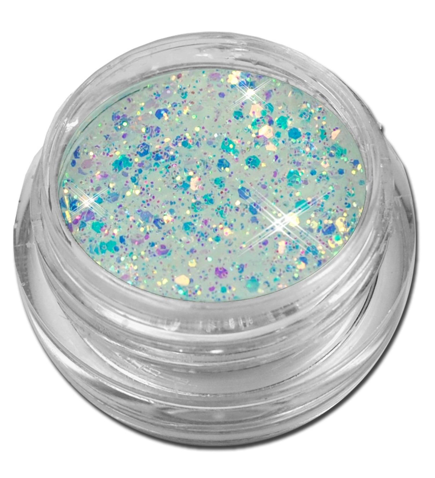 Glamour Mix Glitter Glitter Powder White Iridescent Nail Art 006