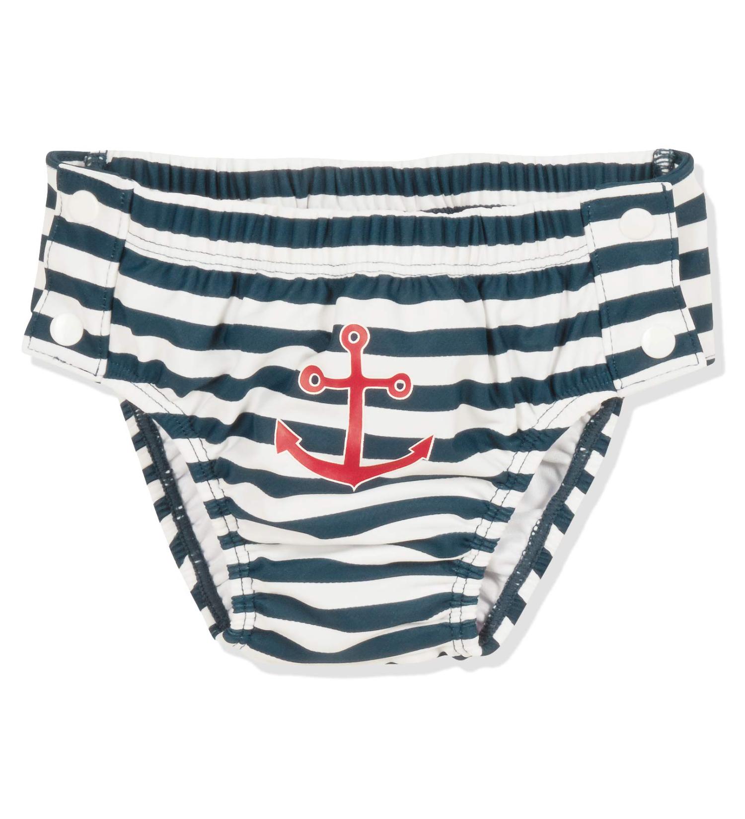 Playshoes Unisex Children's UV Protection Diaper Pants - Swim Trunks Swimwear 74-80 Maritime Button | Shop Internationally - Buy Online on GoSupps.com