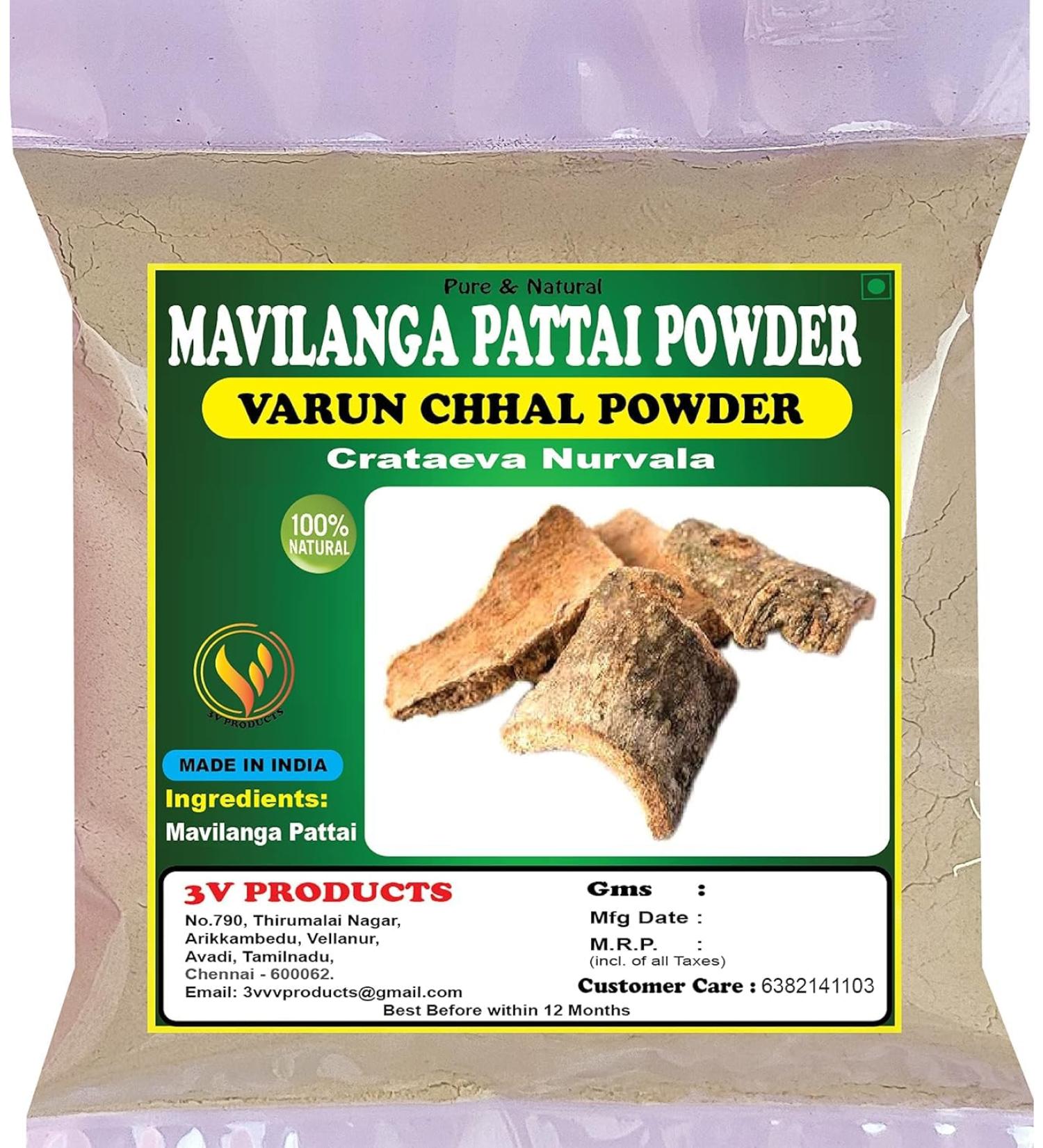 NENA Mavilanga Pattai Powder 100g | Varun Chhal | Barna | Crataeva Nurvala Bark Powder