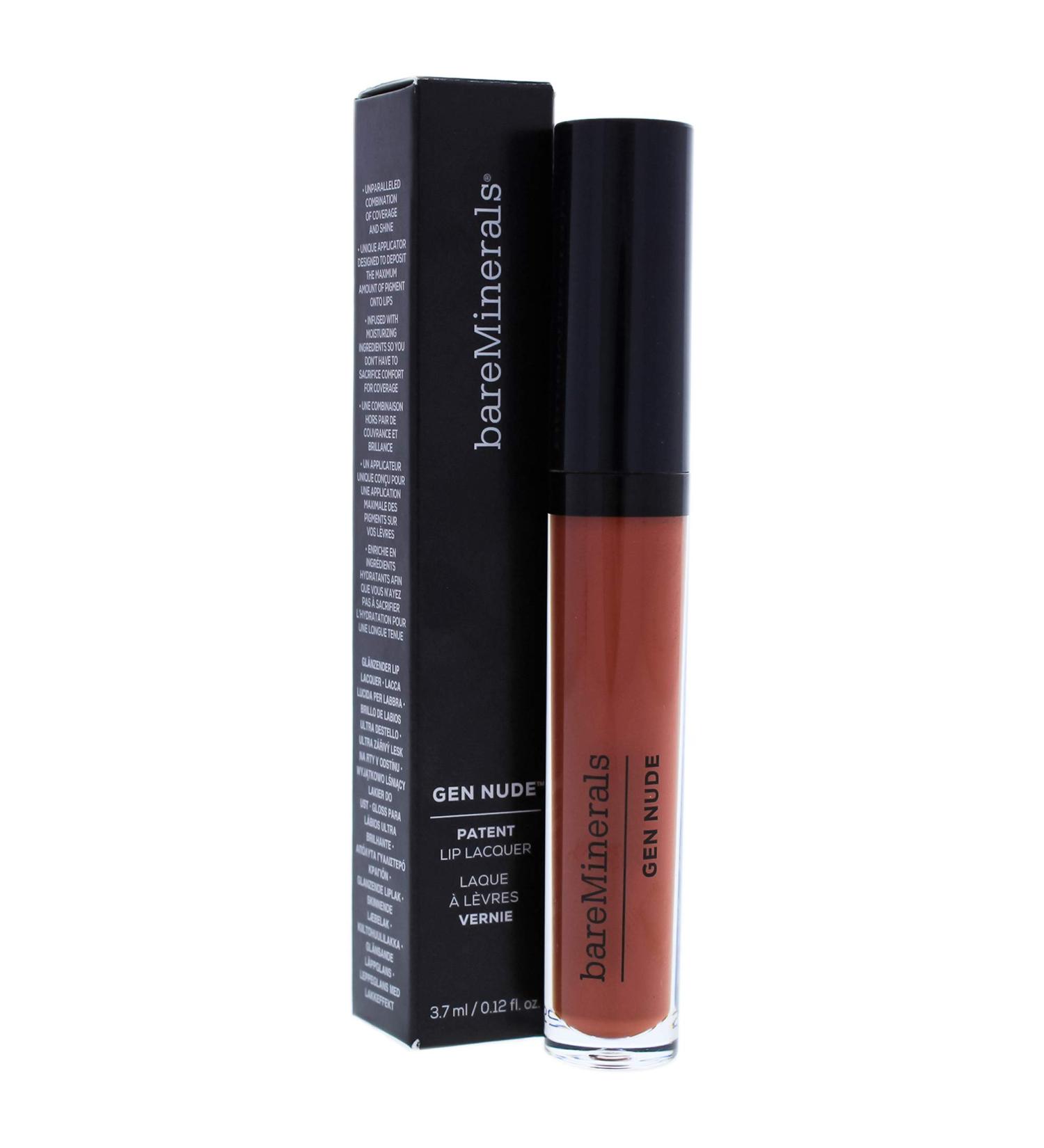 Shop Bare Minerals Gen Nude Patent Lip Lacquer - Hype | Long-Lasting Liquid Lipstick 3.7 ml | International Shipping Available - Buy Online on GoSupps.com