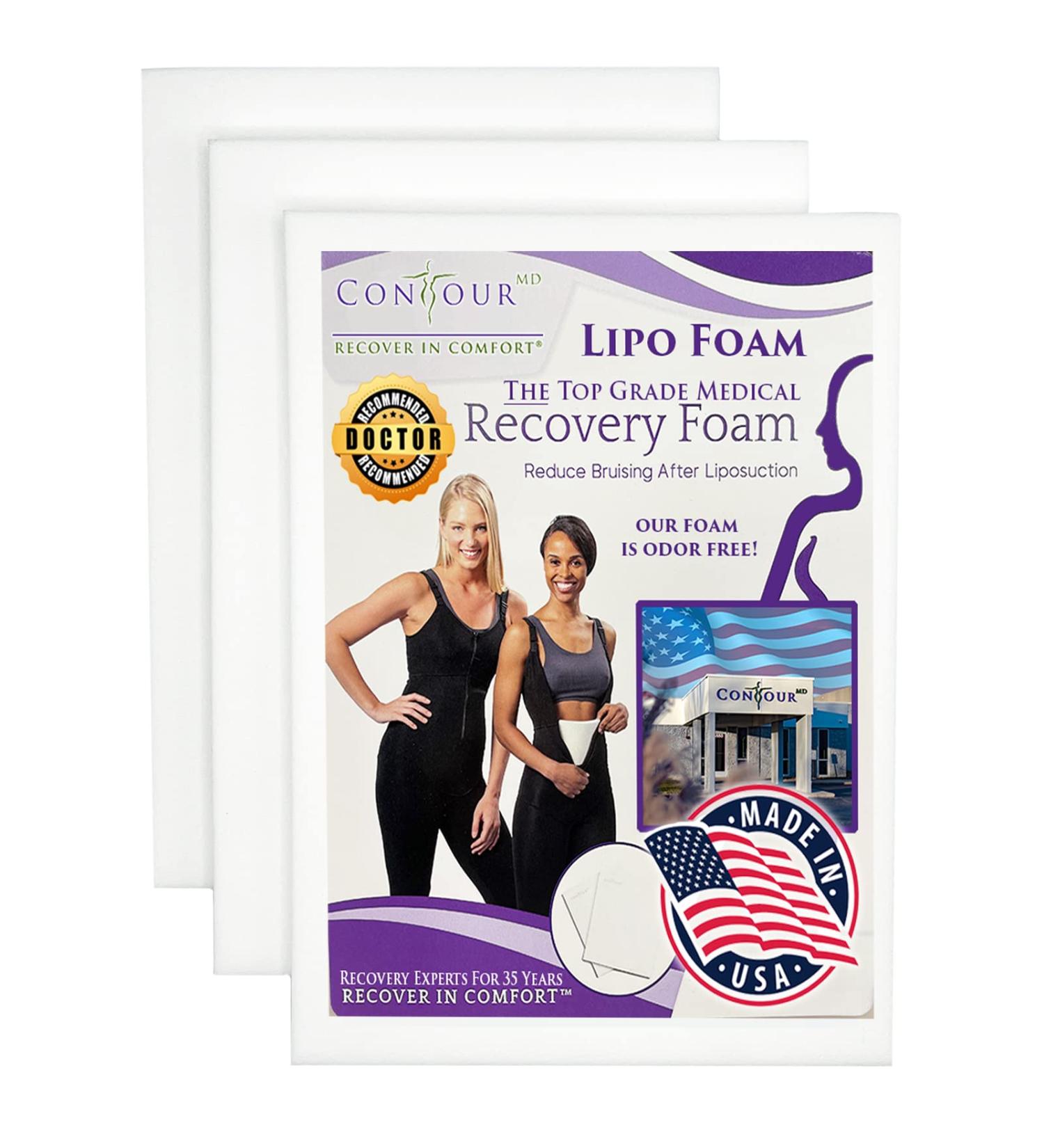 Lipo Foam Sheets for Post Surgery Compression Garments | ContourMD Medical Grade (Lipo-1) - 8 x 11 | Ideal for Lipo, BBL, Fajas & Ab Flattening - Buy Online on GoSupps.com