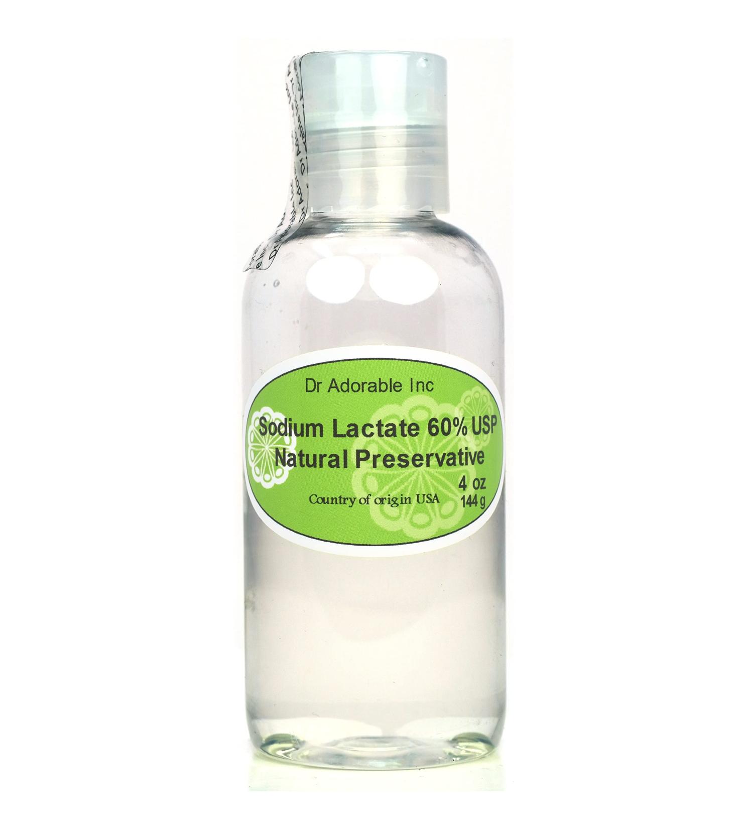 Dr Adorable Sodium Lactate 4 oz - 60% Natural Preservative for Soap Hardness | USP Quality - Buy Online on GoSupps.com