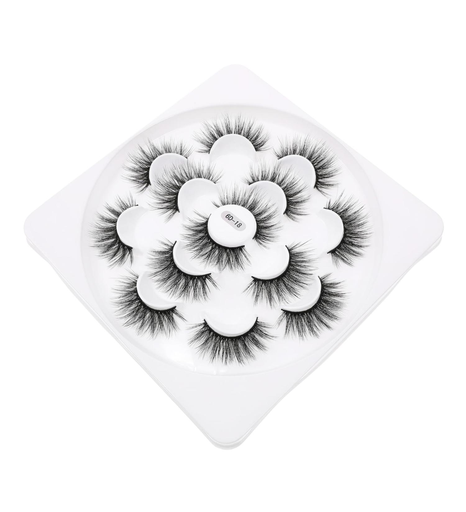 DRESSOOS 1 Box 6d False Eyelashes 3d Volume Lashes Fake Eyelashes Woman Makeup False Lash Wispy Lashes Dense Makeup Eyelashes Fake Lashes False Eyelash Makeup Accessory Chemical Fiber - Buy Online on GoSupps.com