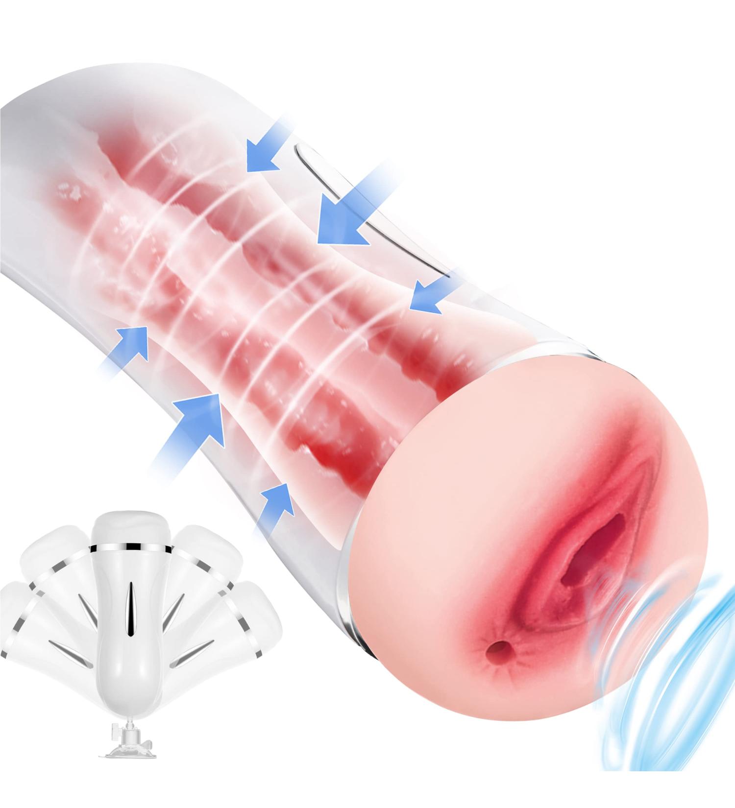 Buy Automatic Realistic 3D Male Masturbator - Vibrating & Real Feel for Men - Buy Online on GoSupps.com