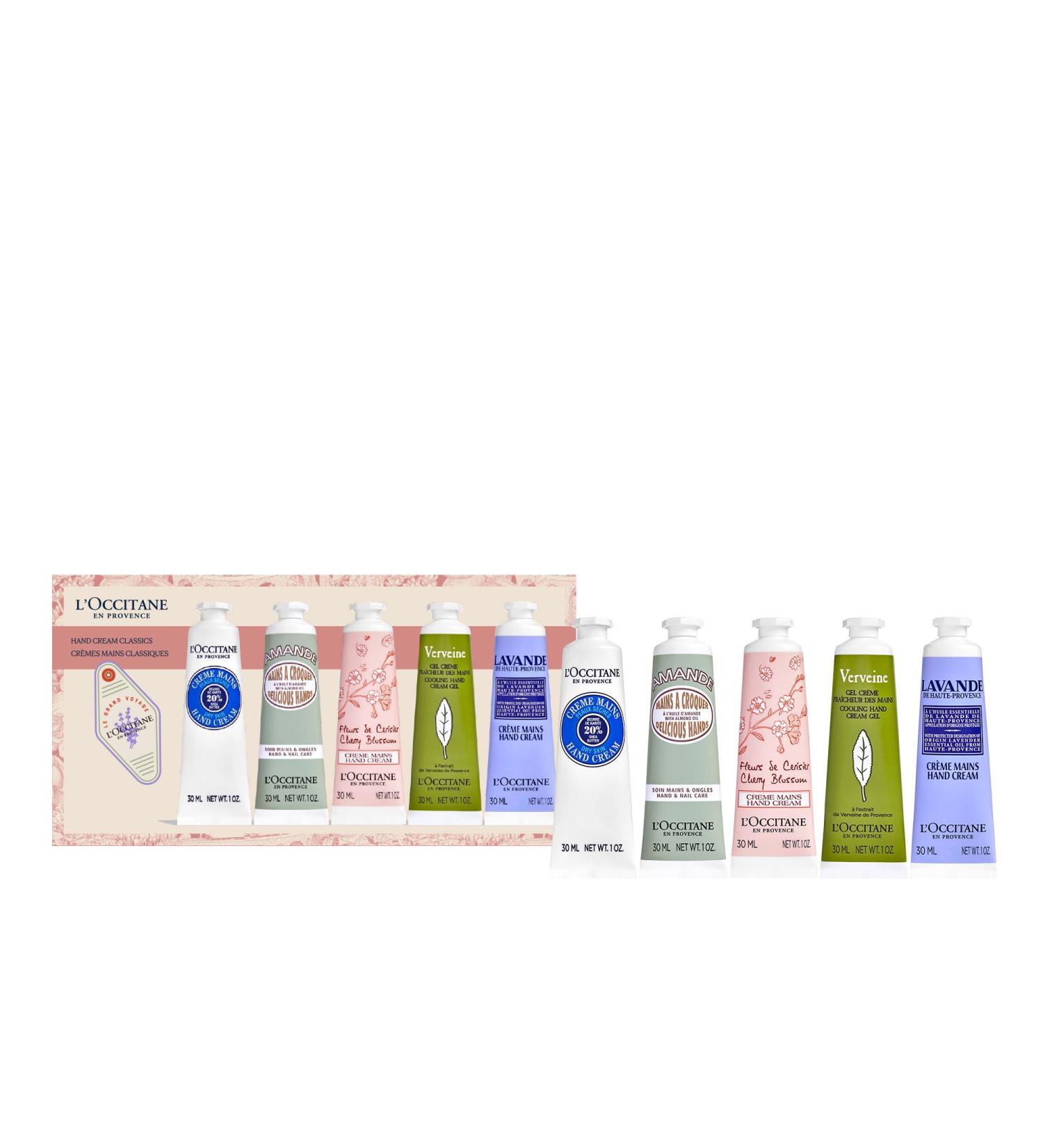 L'OCCITANE Nourishing Hand Cream Holiday Set - 5-Piece Gift Set with Almond Shea Butter Lavender & Citrus Scents for Ultimate Moisturization - Buy Online on GoSupps.com