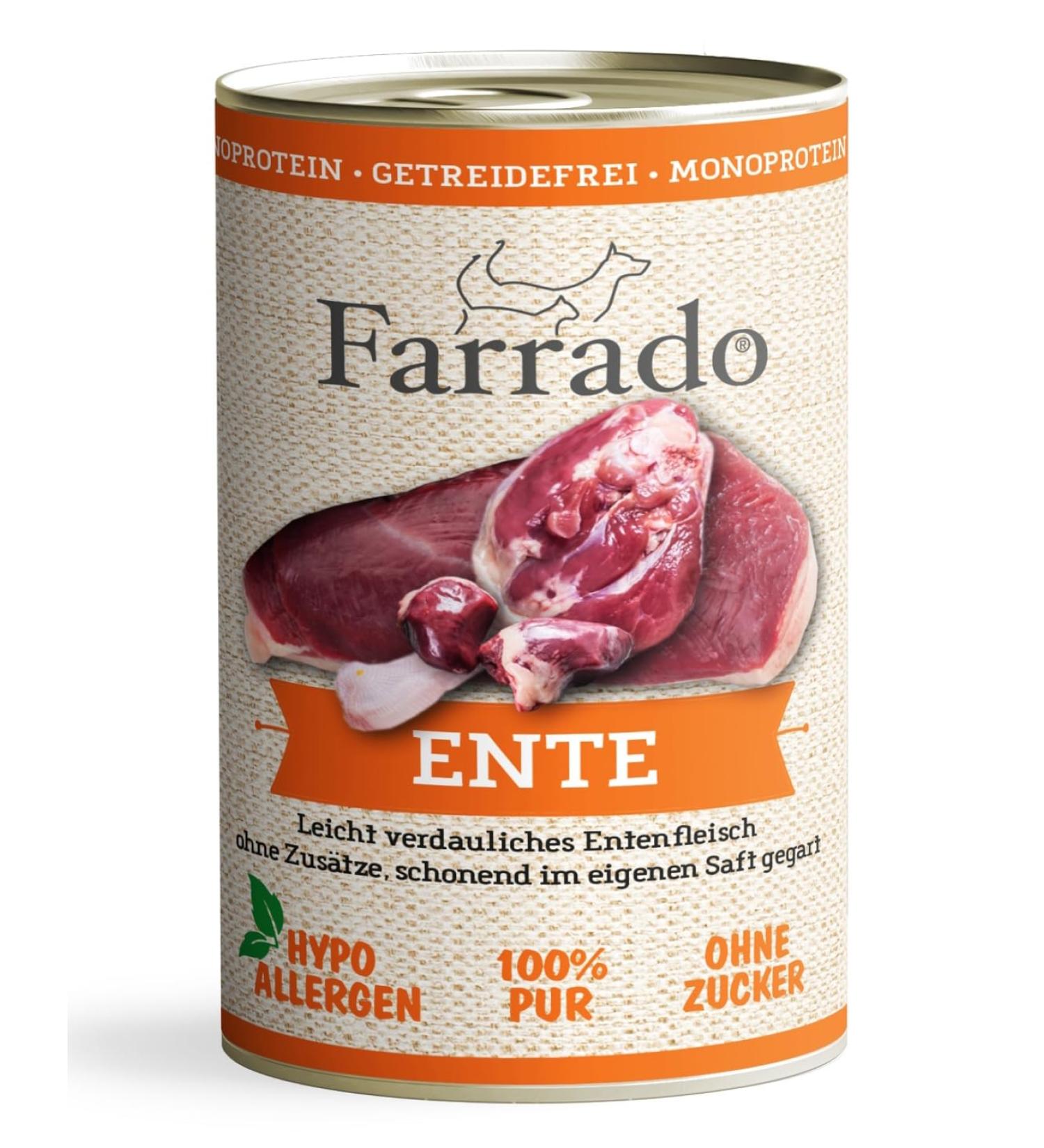 Farrado Premium de Nourriture getreidefrei pour Votre Chien avec Cheval Saumon Lapin ou Canard de - Buy Online on GoSupps.com