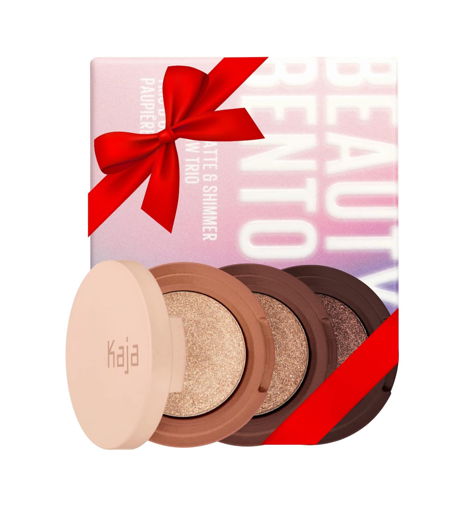 Kaja Eye Bento Collection - 03 Toasted Caramel | Bouncy Eyeshadow Trio | Gilded Bronze Tones | Travel Size 0.03 Oz | 2019 Allure Best of Beauty Award - Buy Online on GoSupps.com