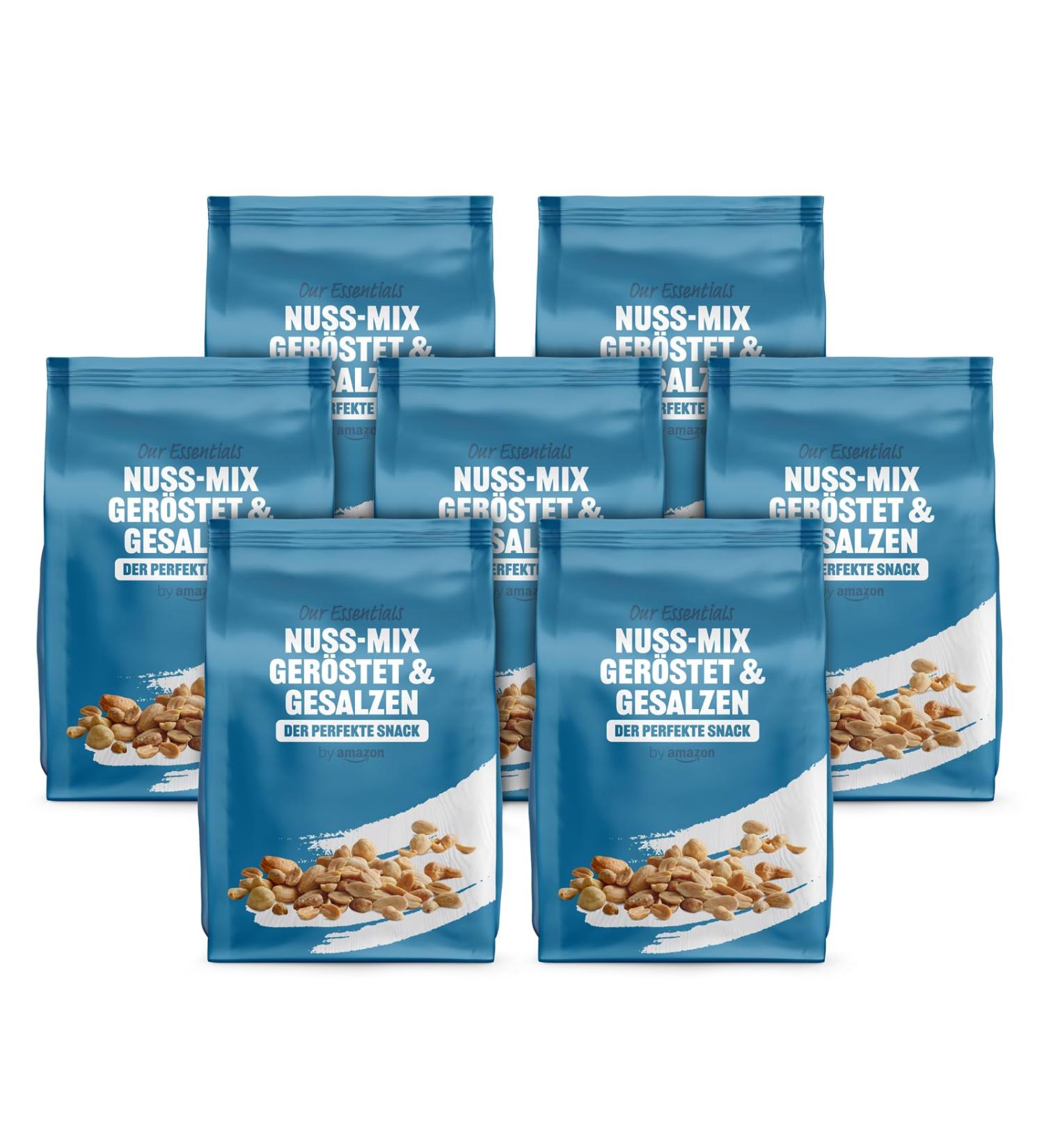 Buy Amazon Nut Mix - Roasted & Salted 1400g | 7 Packs of 200g | International Shipping Available - Buy Online on GoSupps.com