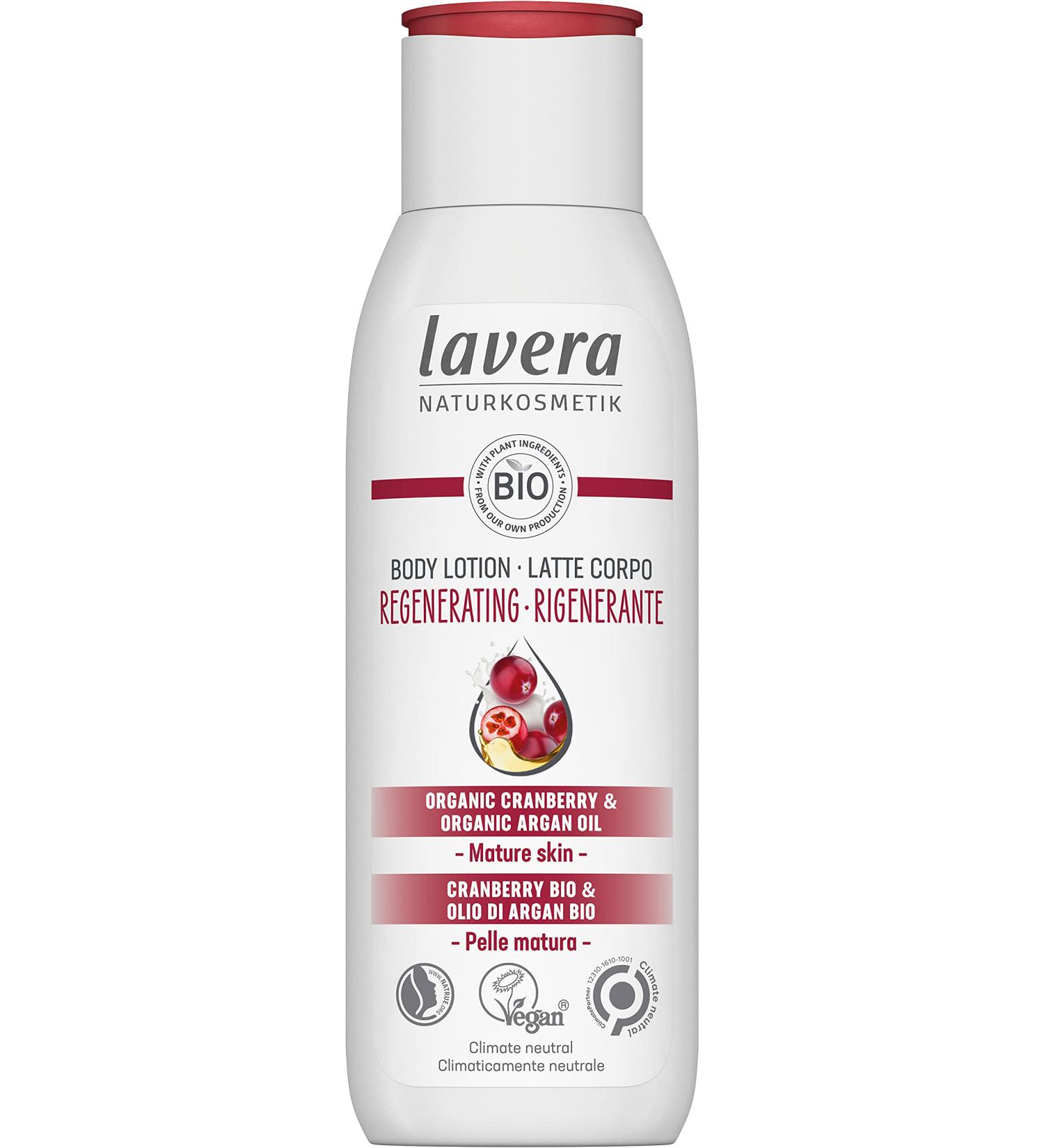 Lavera Natural Regenerating Cranberry & Argan Oil Body Lotion 200ml - Nourishing Moisturizer for Glowing Skin | Shop Internationally - Buy Online on GoSupps.com