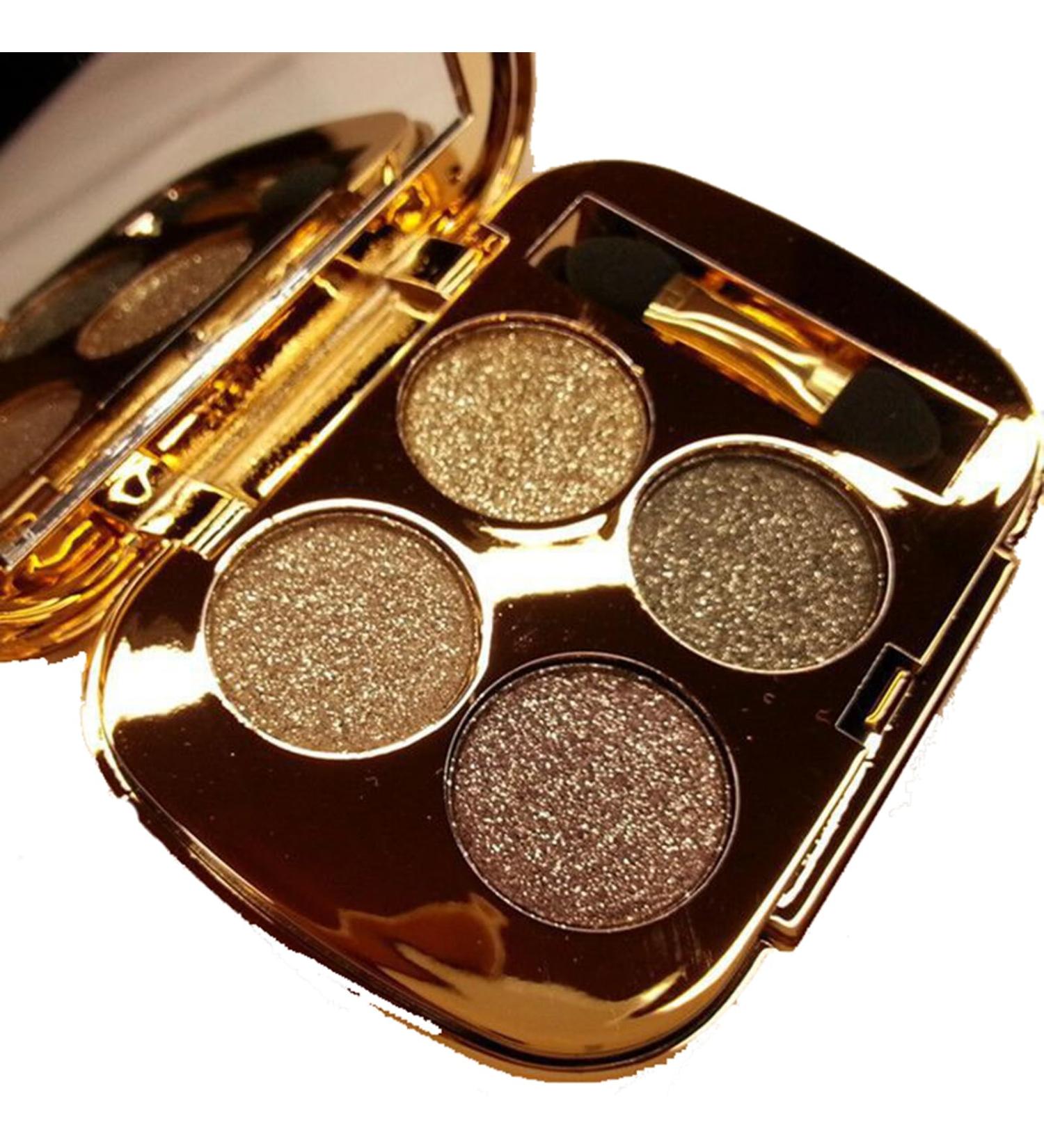 Glitter Eyeshadow Palette Makeup Set 4 Colors Shimmer Eyeshadow Palette Gold Eyeshadow Highly Pigmented Long Lasting Waterproof Sweatproof Professional Nude Eyeshadow Palette Make Up Palettes for Women Warm Natural Neutral Smokey Eye Eyeshadow Palette (7# - Buy Online on GoSupps.com