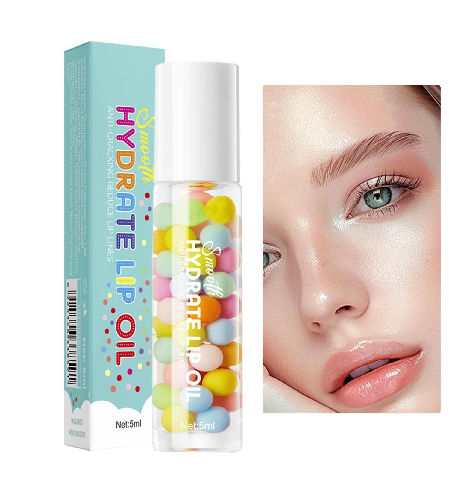 Moisturizing lip oil long-lasting nourishing roll-on lip oil non-sticky natural 5 ml for women and girls - Buy Online on GoSupps.com