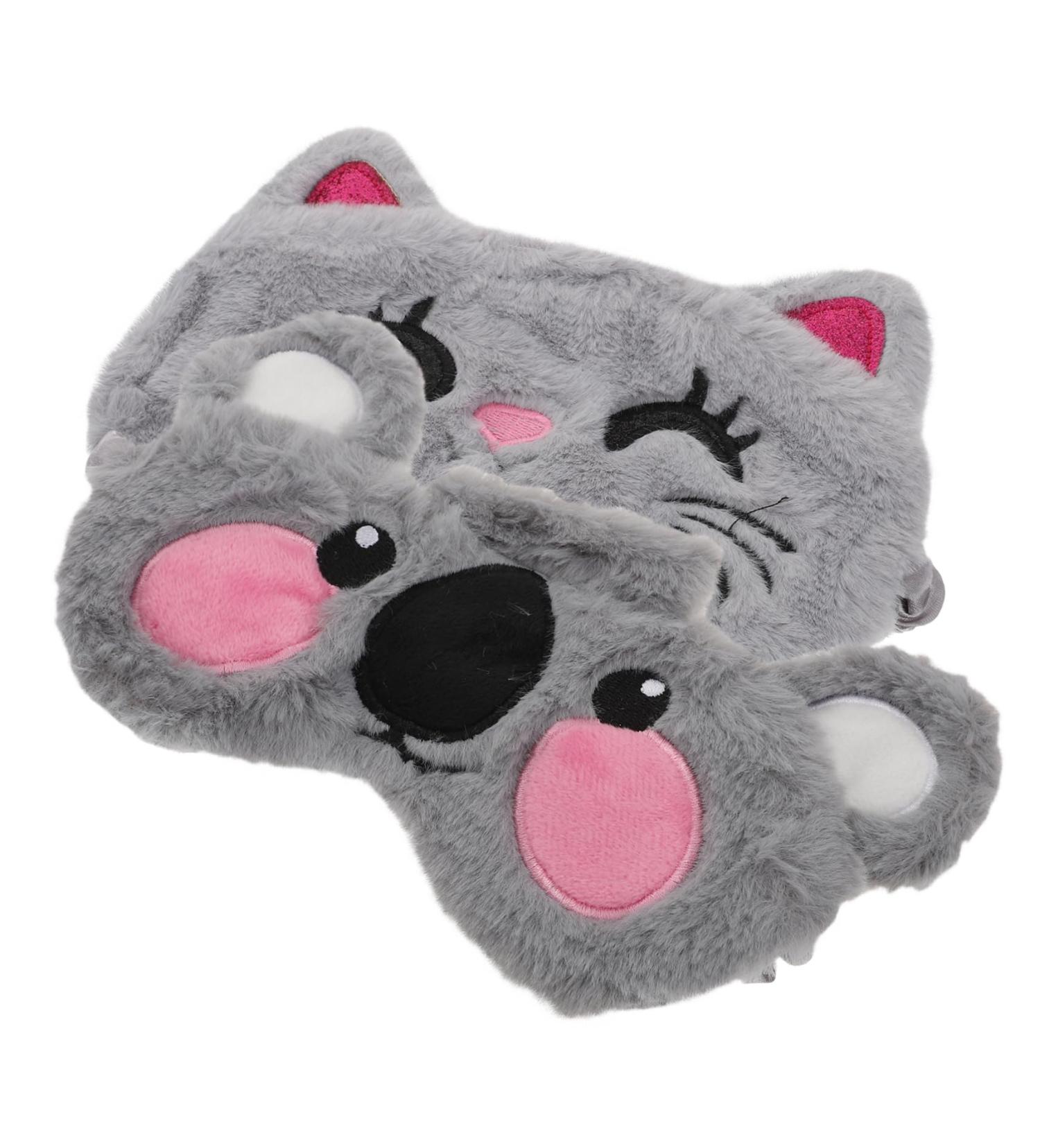 Buy 4 Pcs Breathable Sleep Masks | Portable Eye Covers & Lovely Eye Patches for Naps | Soft Plush Blindfolds - Assorted Colors - Buy Online on GoSupps.com