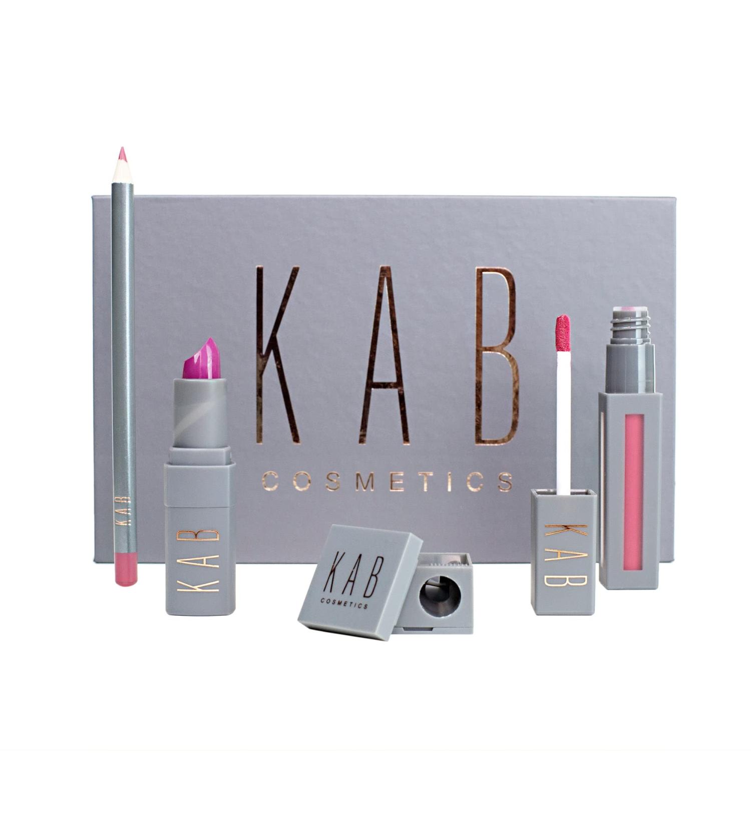 KAB Cosmetics Lip Kit - Red Velvet | Bold & Long-lasting Lip Color for All Skin Tones | International Shipping Available - Buy Online on GoSupps.com