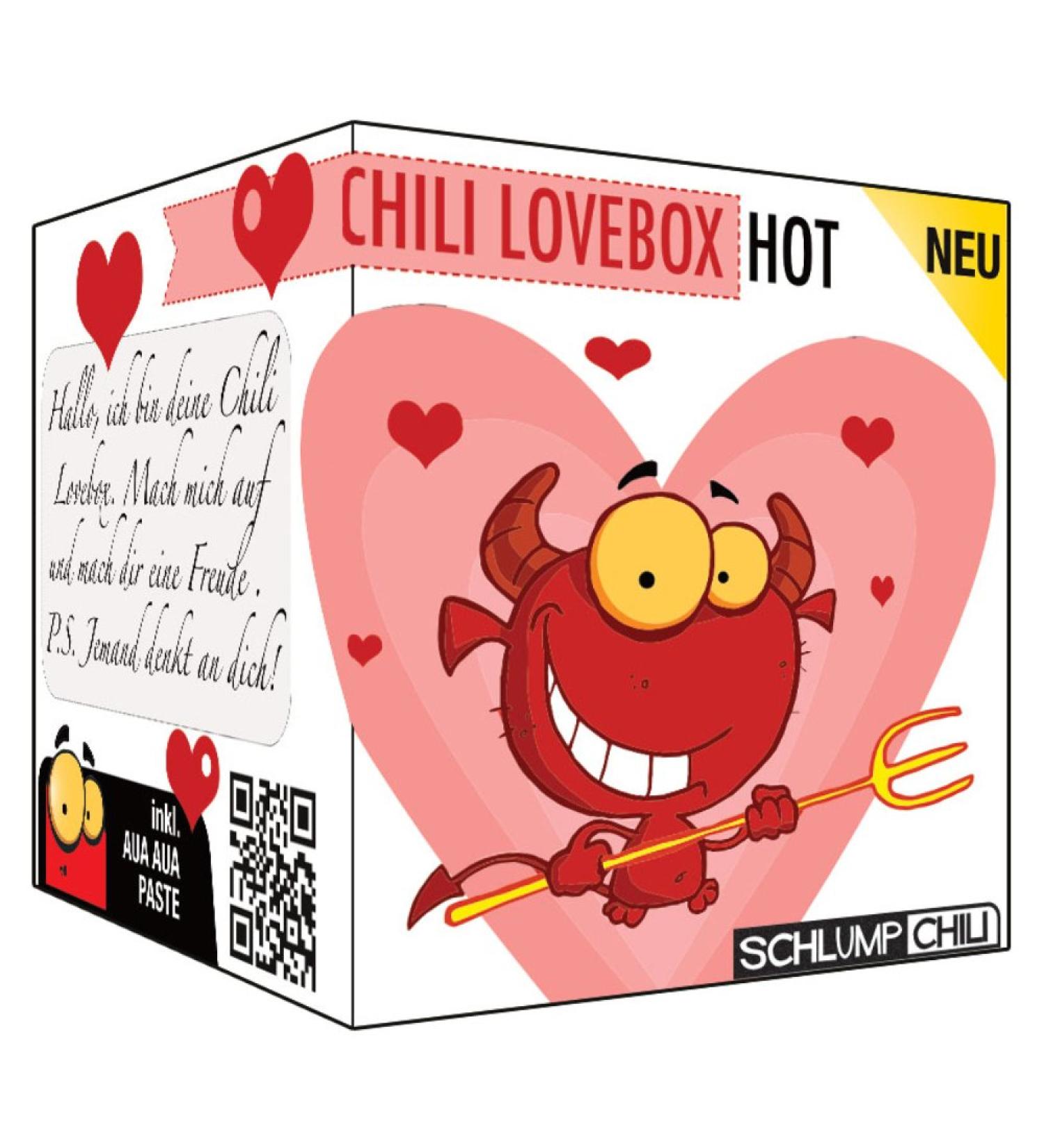 Schlump Chili Lovebox - Funny Hot Gift Set for Couples Friends & Anniversaries | Perfect for Weddings & Special Occasions - Buy Online on GoSupps.com