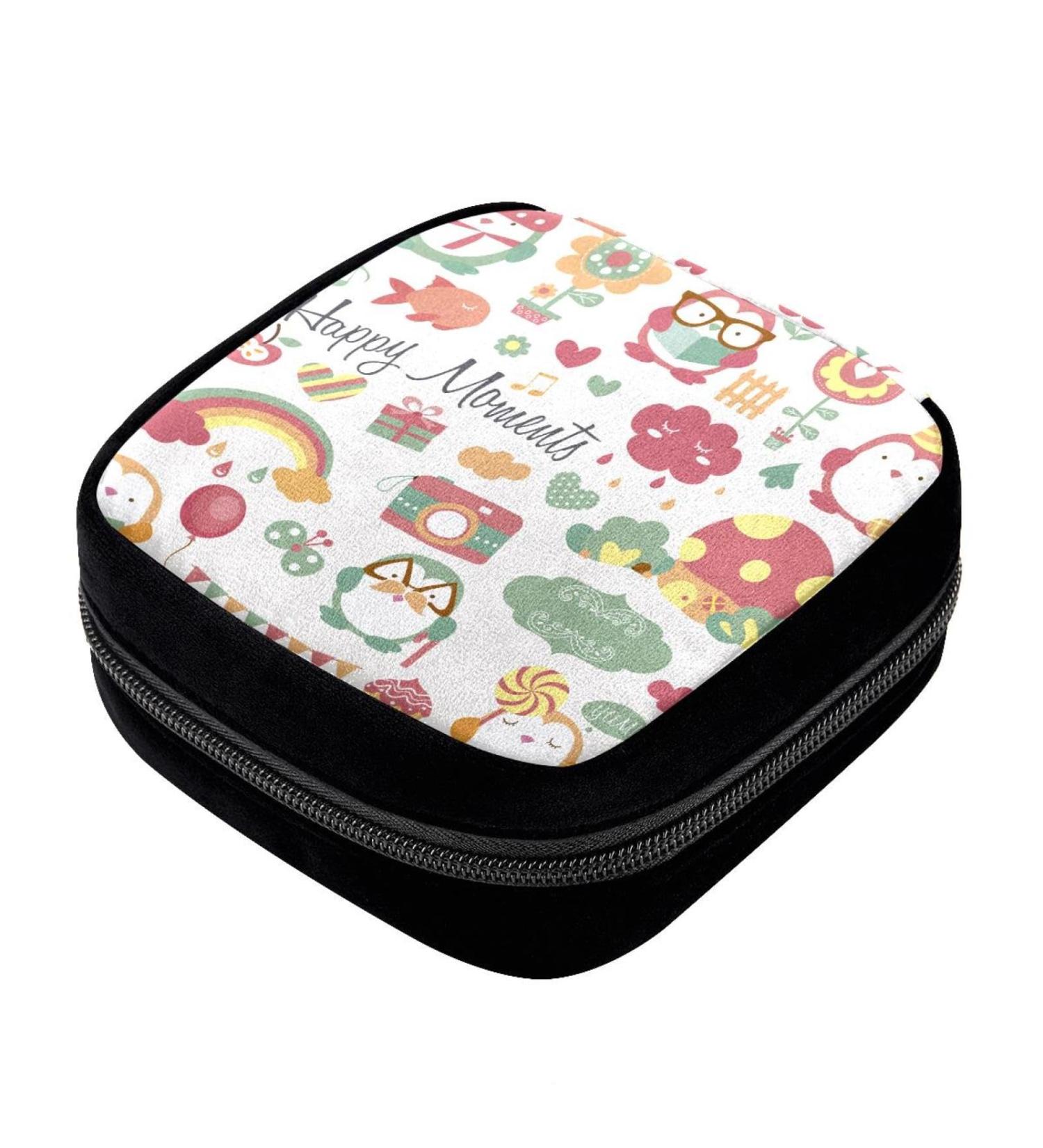 GIAPB Period Bag- Sanitary Napkin Storage & Makeup Pouch, Animals Bird Color1070 - Buy Online on GoSupps.com