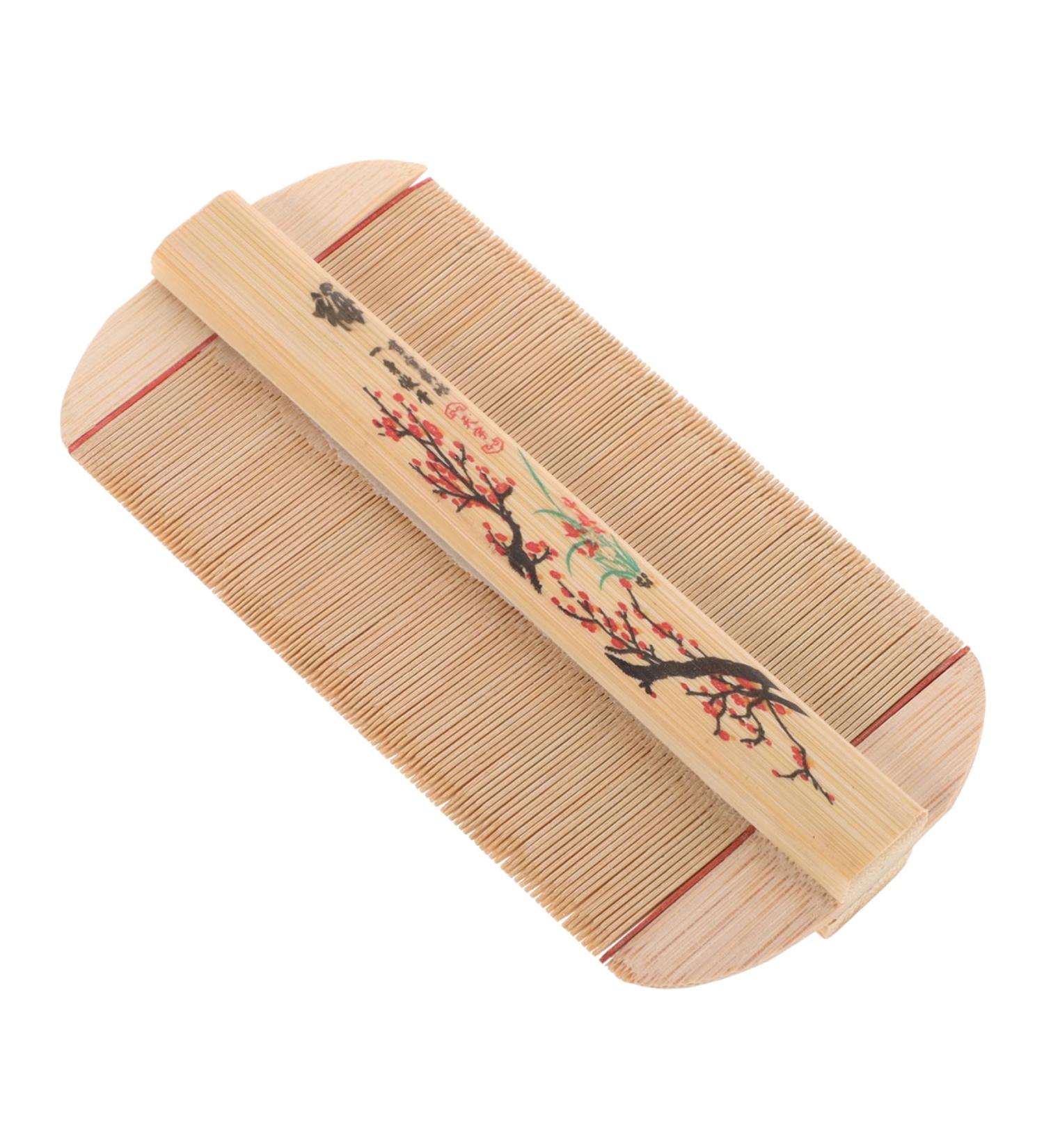 Peigne Antipelliculaire En Bambou Dents Fines Et Larges Double Face Outil De Toilettage Pour Chien Et Chat Peigne D m lant D licat Pour Cuir Chevelu Soin Anti-poux Et Pellicules - Buy Online on GoSupps.com