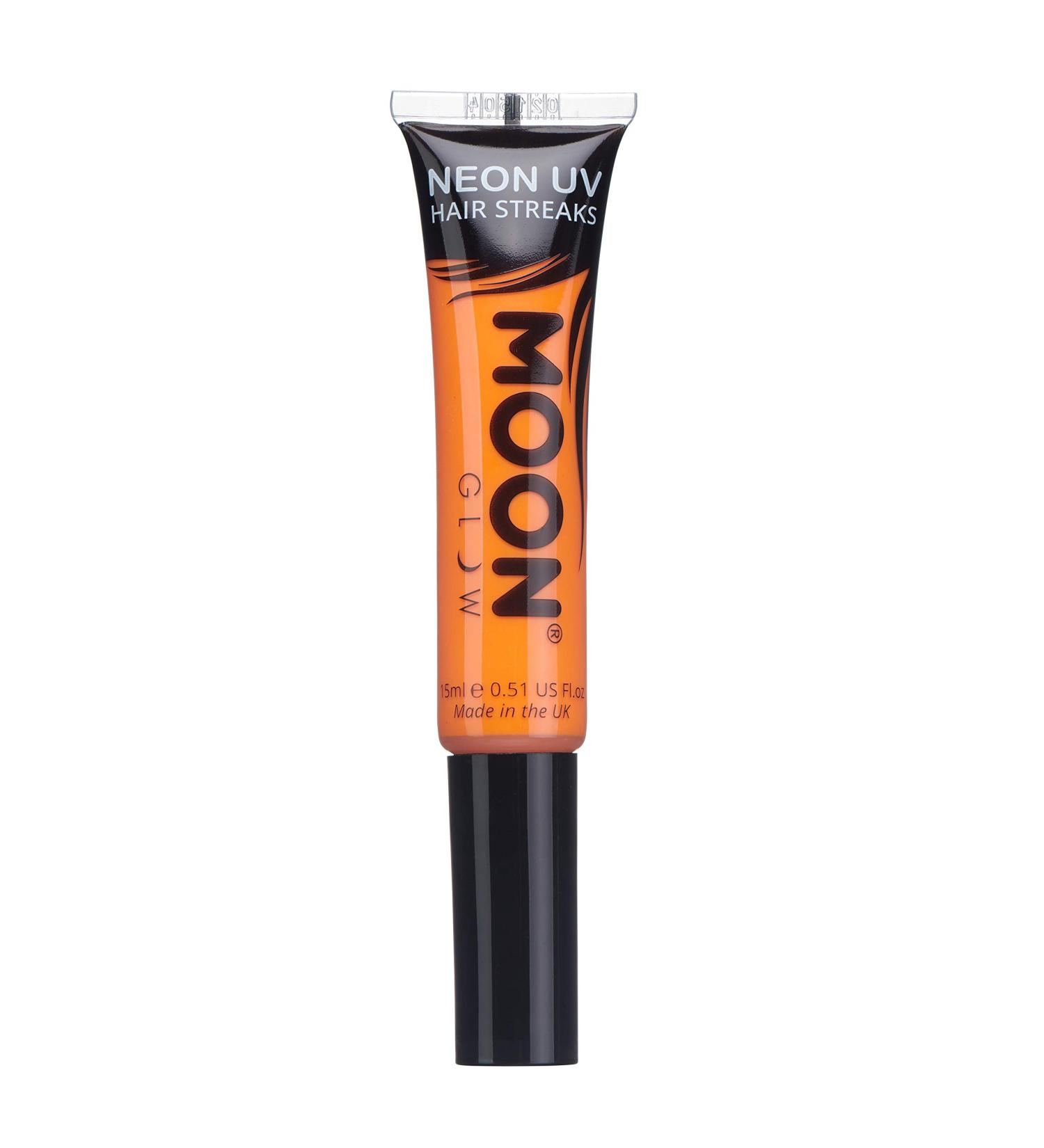 Moon Glow Neon UV Hair Colour Streaks - Orange Hair Mascara | Temporary Wash Out Dye - Buy Online on GoSupps.com