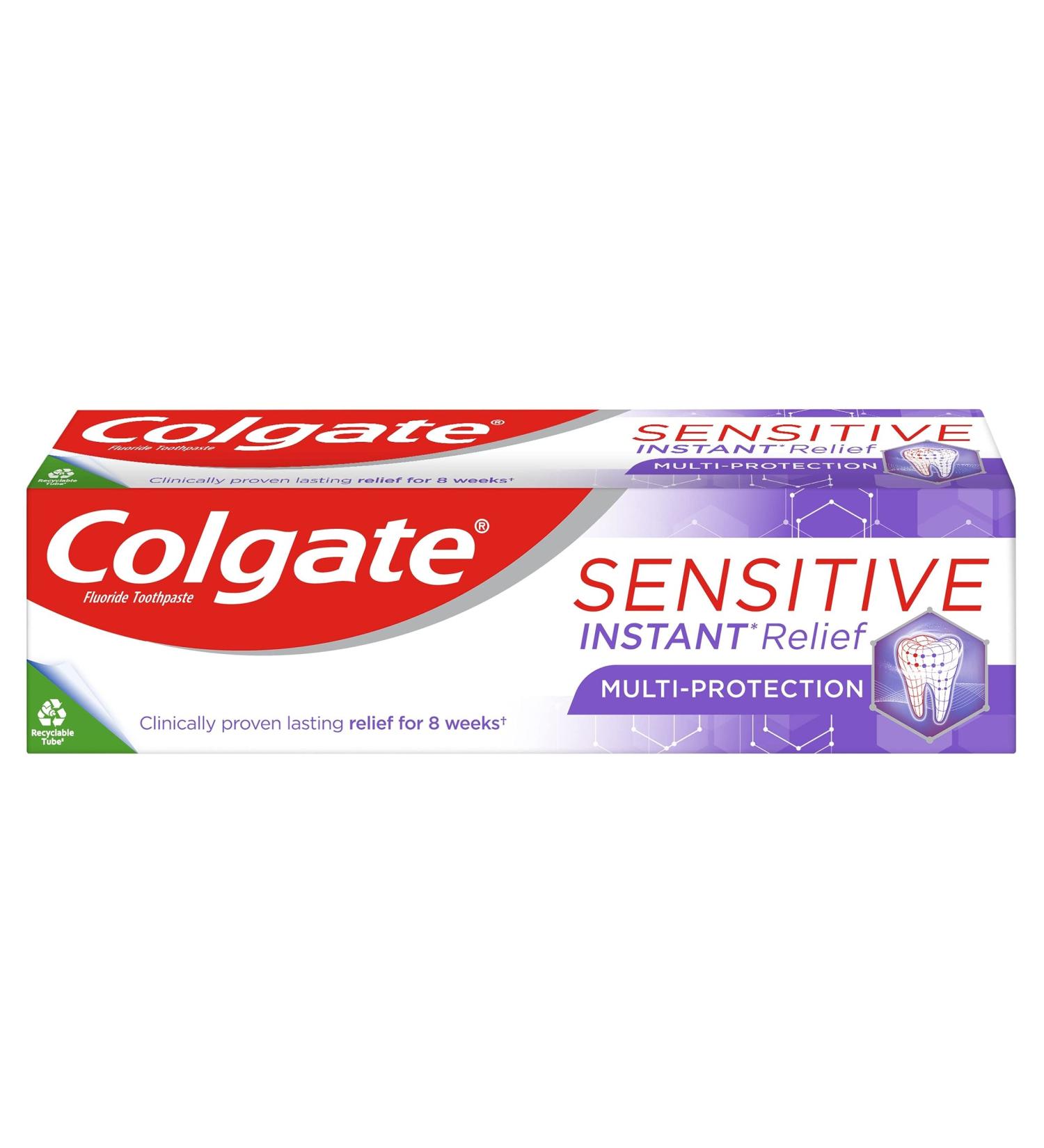 Colgate Sensitive Instant Relief Toothpaste 75ml - Sensifoam Multi-Protection - Rapid Relief Formula | Clinically Proven - Buy Online on GoSupps.com